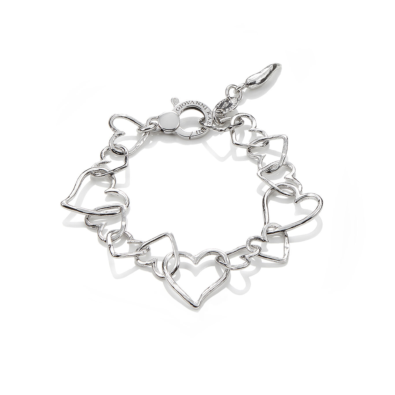 Small Air Hearts Bracelet, Bracelet in Sterling Silver_image number 0_Giovanni Raspini