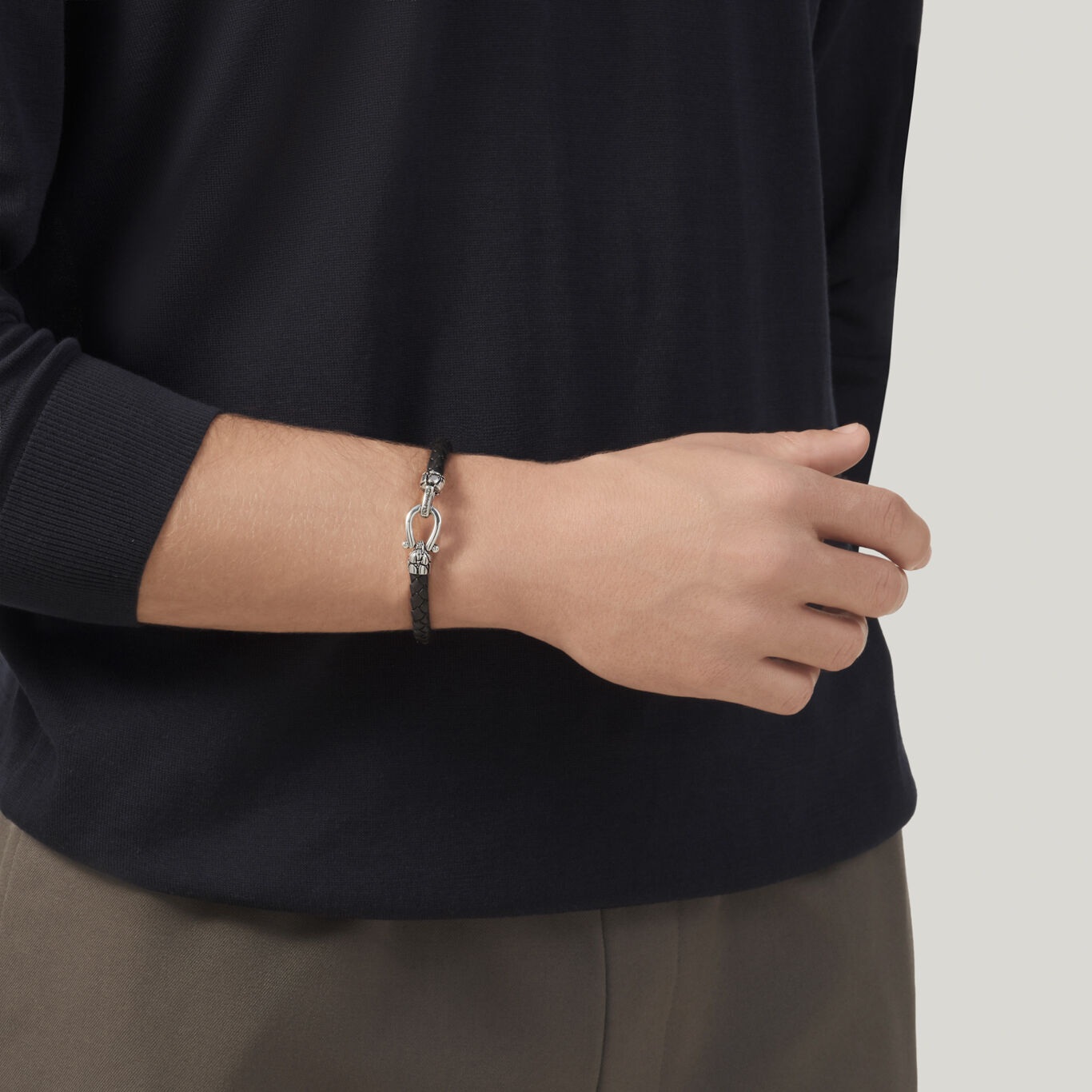 Lederarmband Kroko