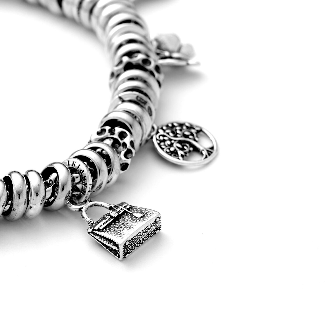 Bag Mini Charm, Charm in Sterling Silver_image number 1_Giovanni Raspini