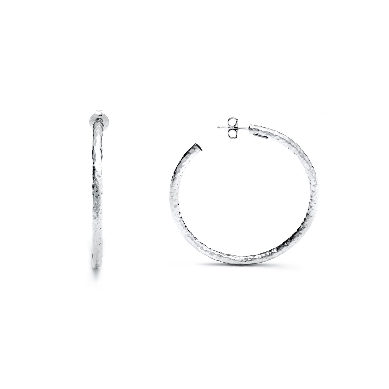 Pendientes Rock Light Grandes, Aros de Plata 925_image number 2_Giovanni Raspini