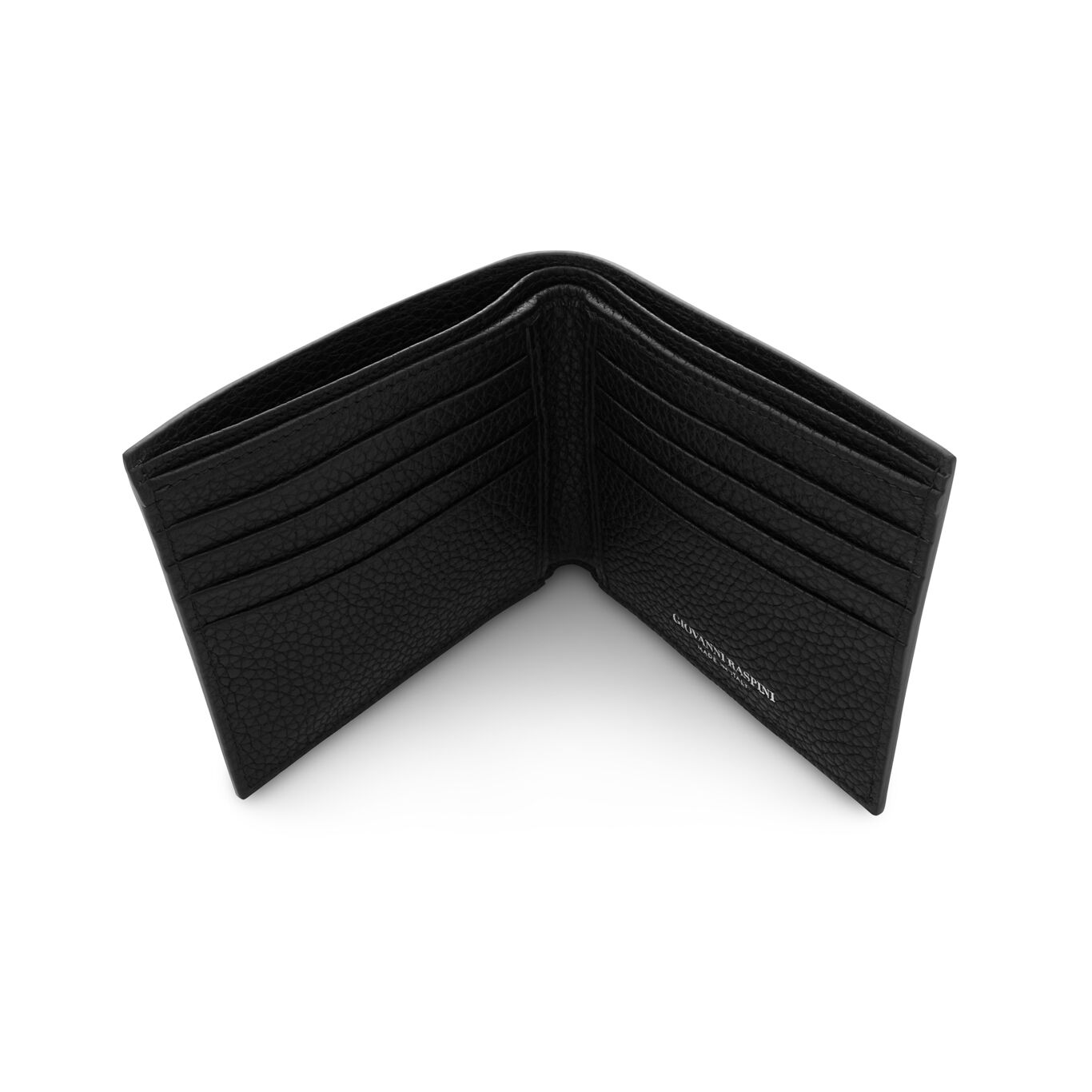 Geldb&ouml;rse gepr&auml;gtes Leder, Geldb&ouml;rse aus Leder mit ikonischer Dekoration aus Silber 925_image number 3_Giovanni Raspini