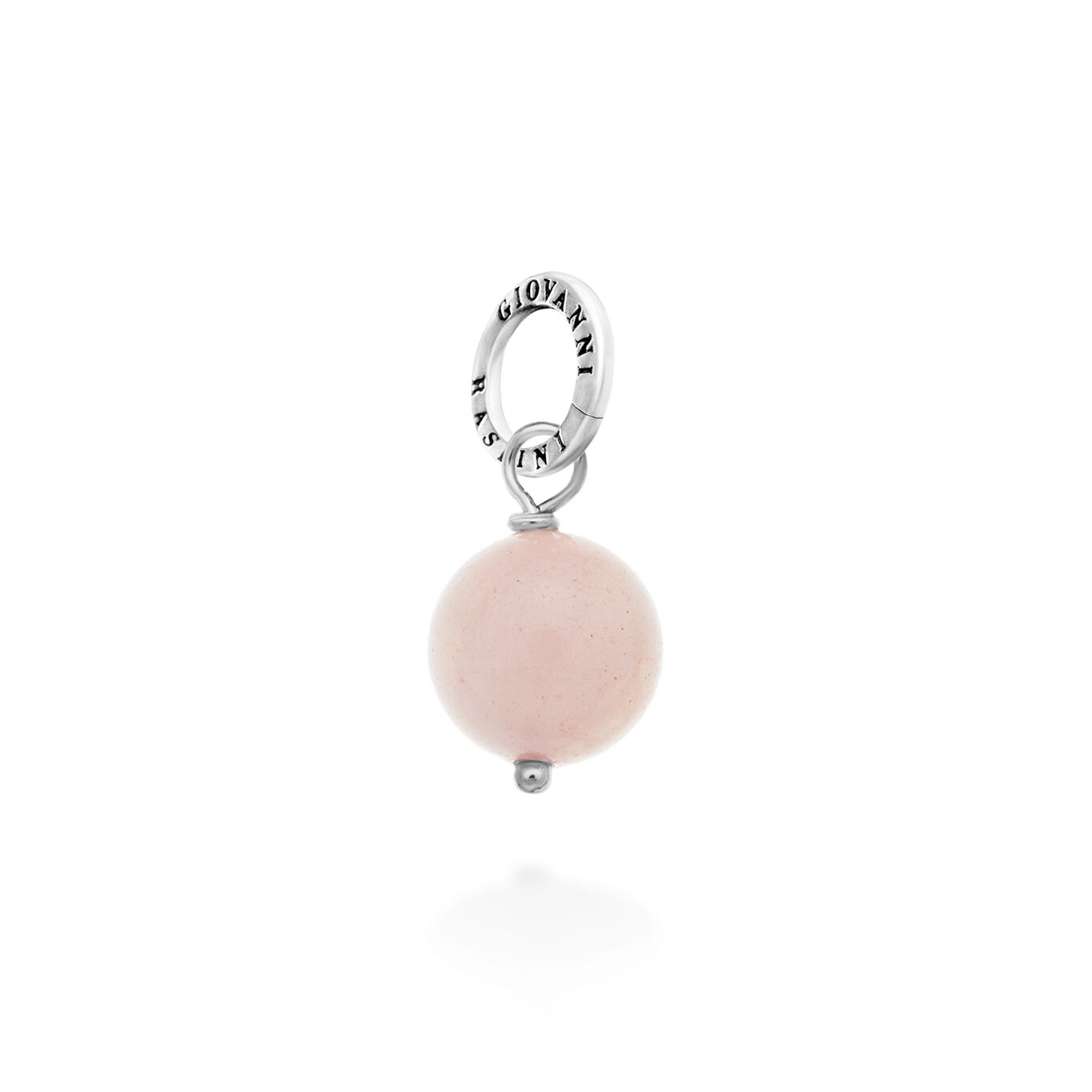 Charm Quarzo Rosa, Charm in Argento 925 e quarzo rosa_image number 0_Giovanni Raspini