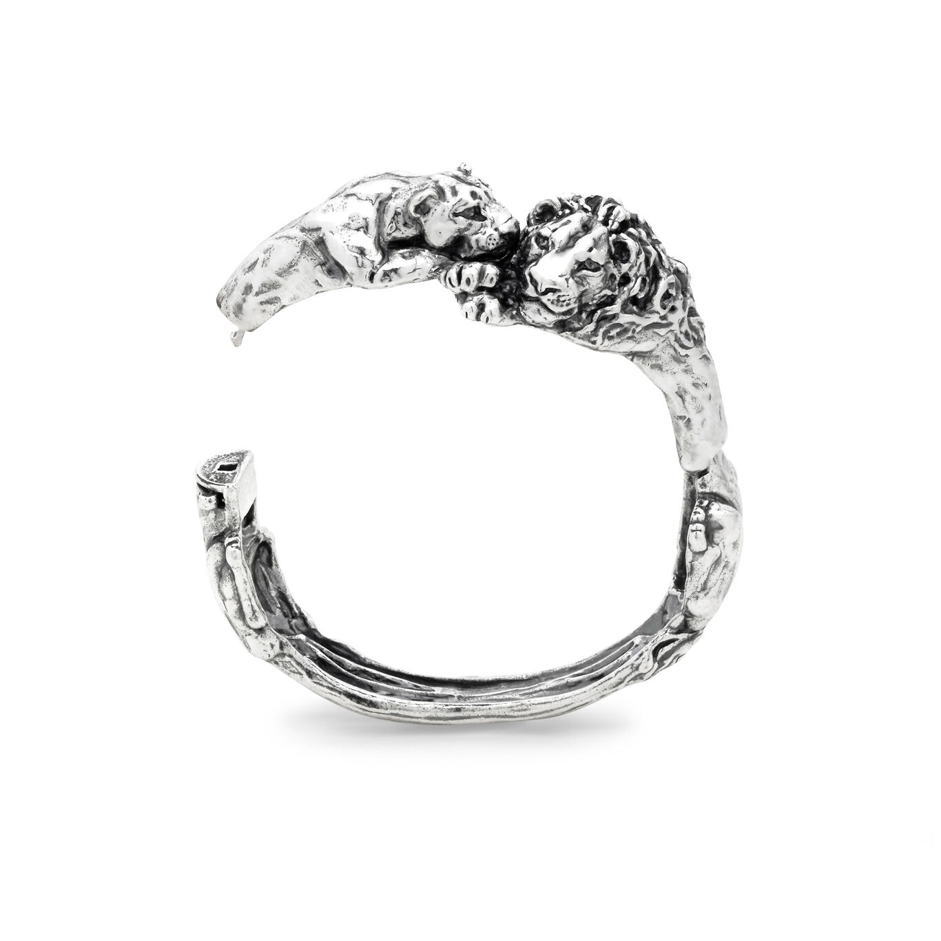 Lion Bracelet, Bangle in Sterling Silver_image number 3_Giovanni Raspini