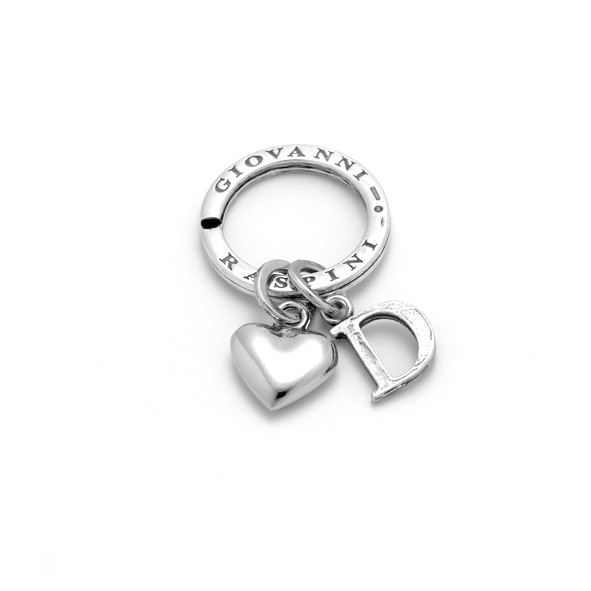 Key Ring with Heart and Letter A image number 0