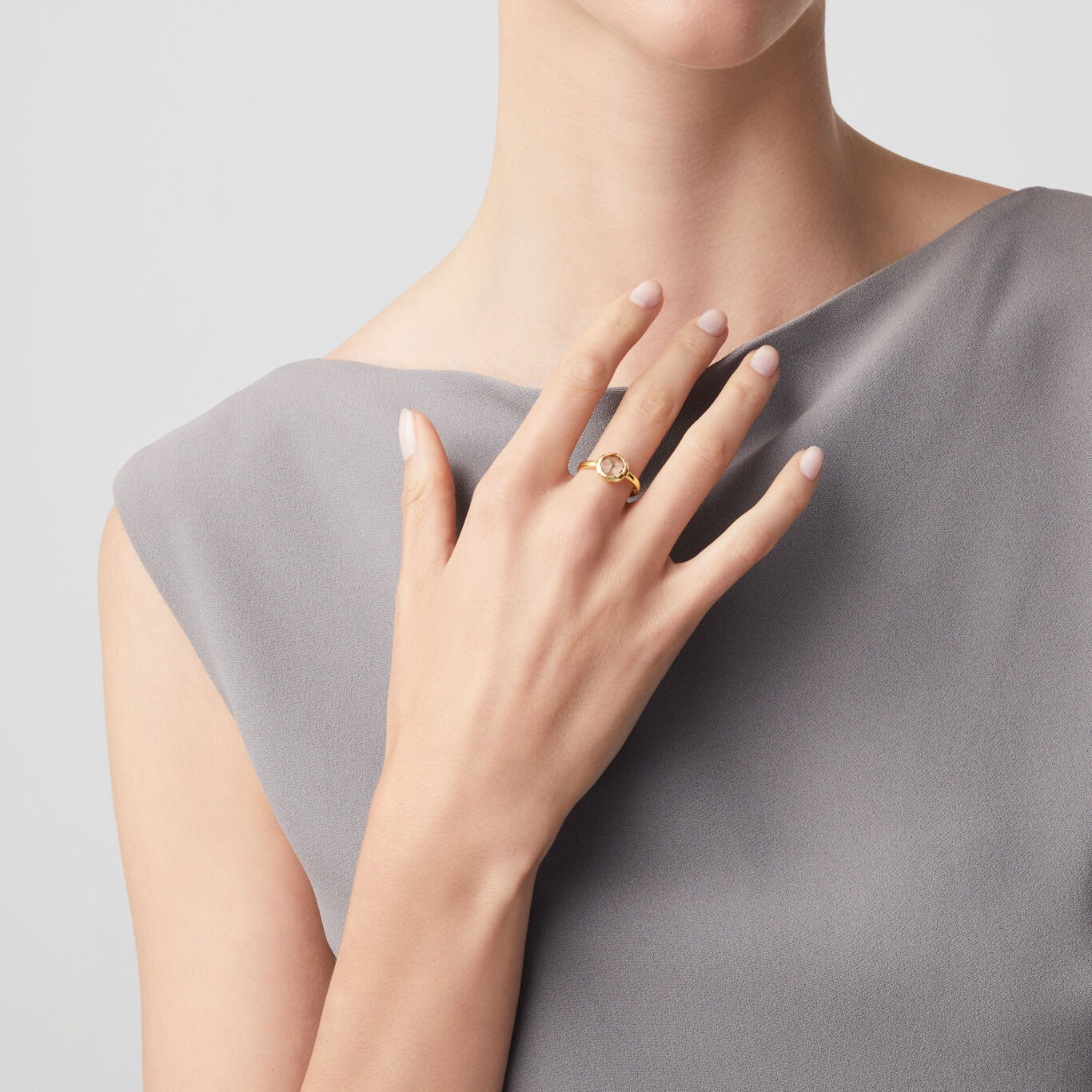 Powder Blush Loop Ring