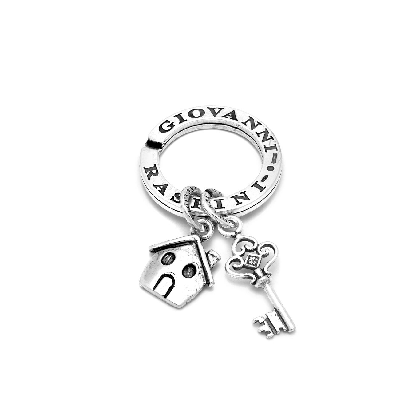 Home Sweet Home Key Ring, Key ring in Sterling Silver_image number 0_Giovanni Raspini