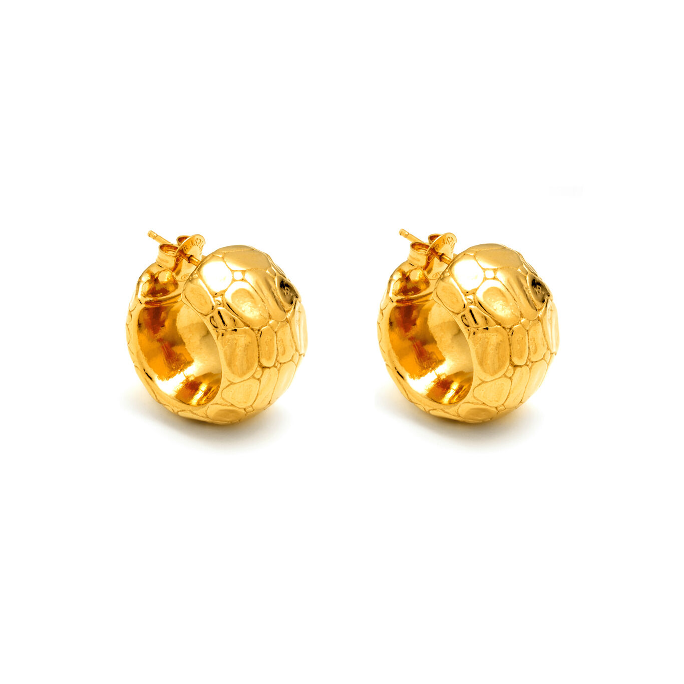Boucles d&rsquo;oreilles Croco, grand mod&egrave;le