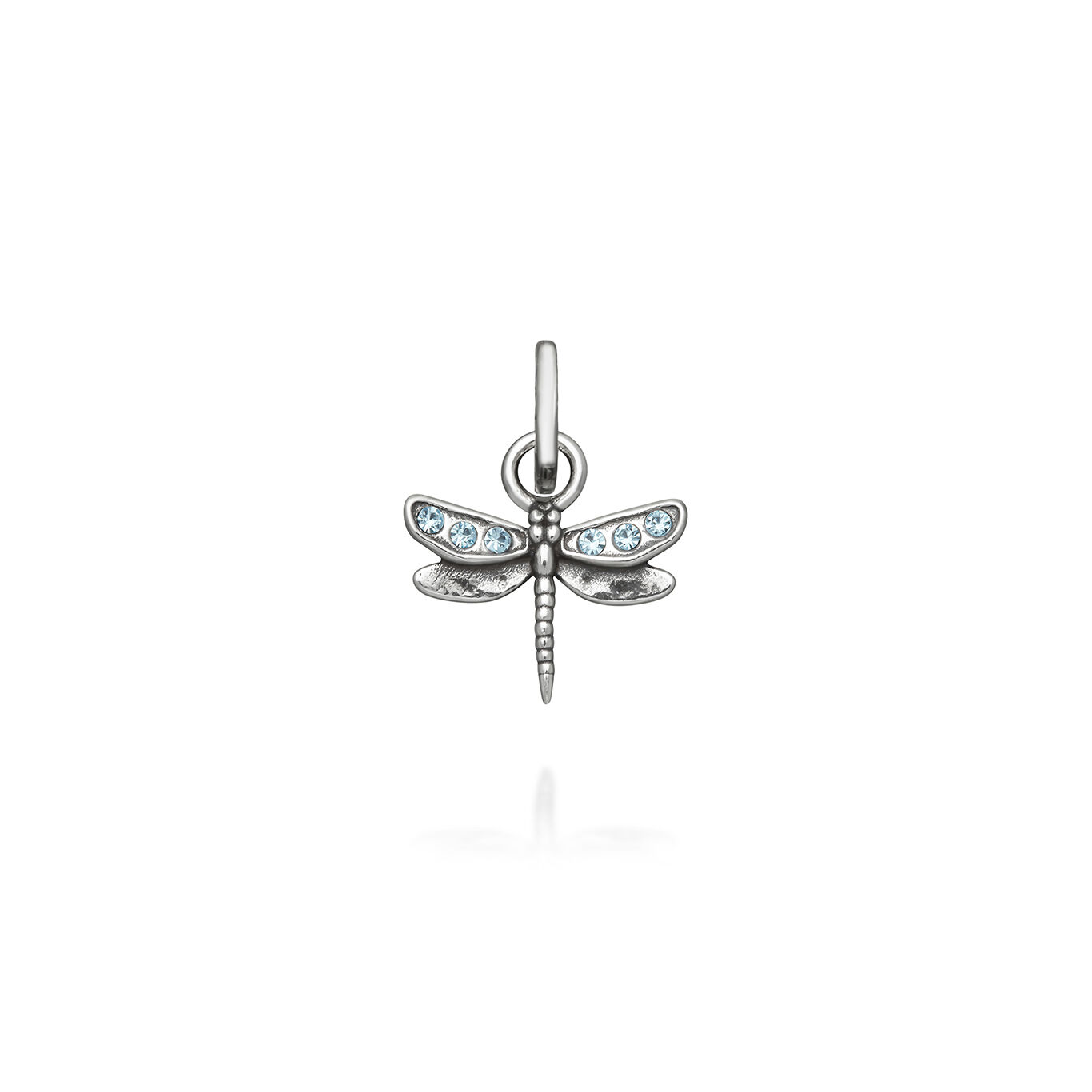 Sky Blue Dragonfly Crystal Mini Charm