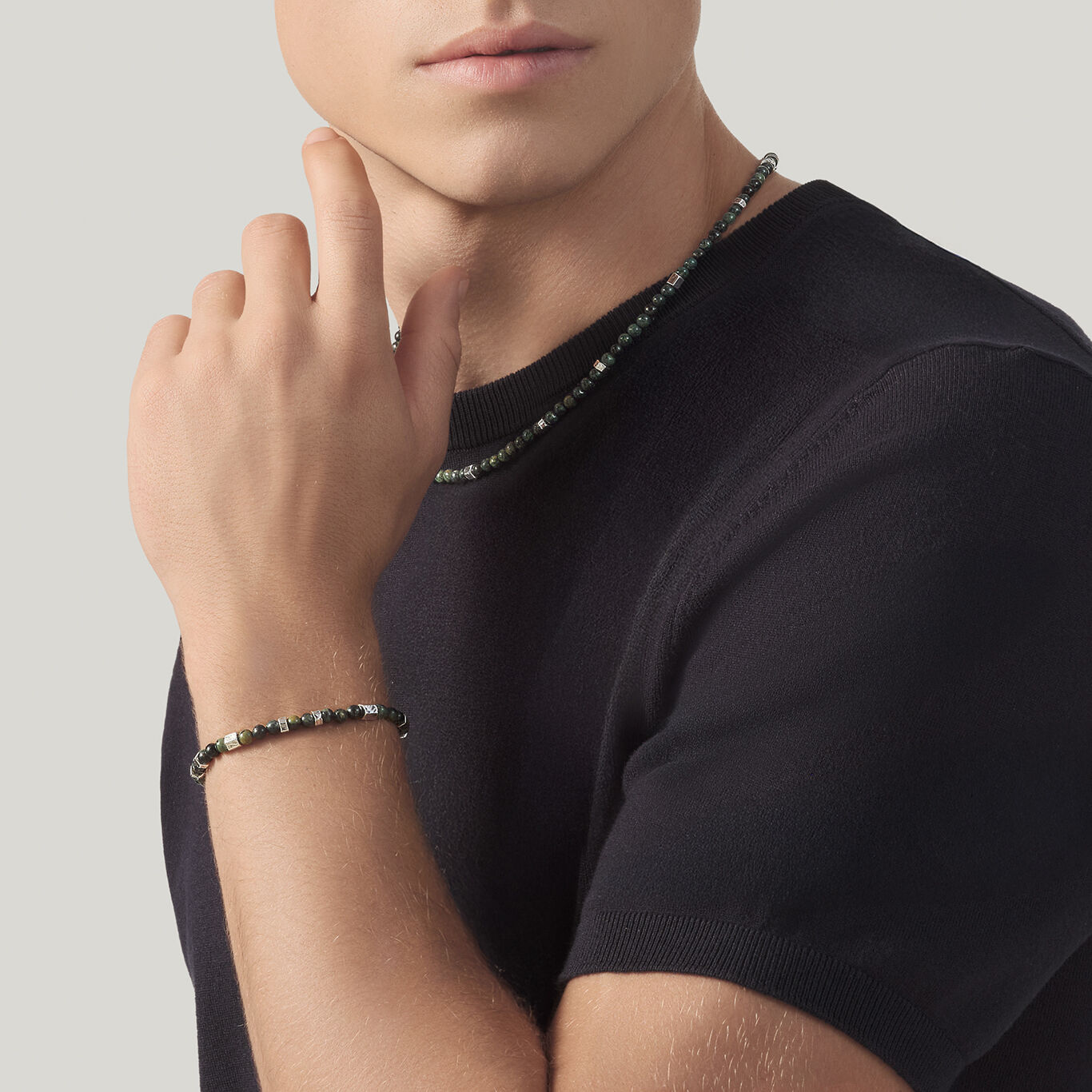 Jasper Tango Bracelet, Bracelet in Sterling Silver and jasper_image number 2_Giovanni Raspini