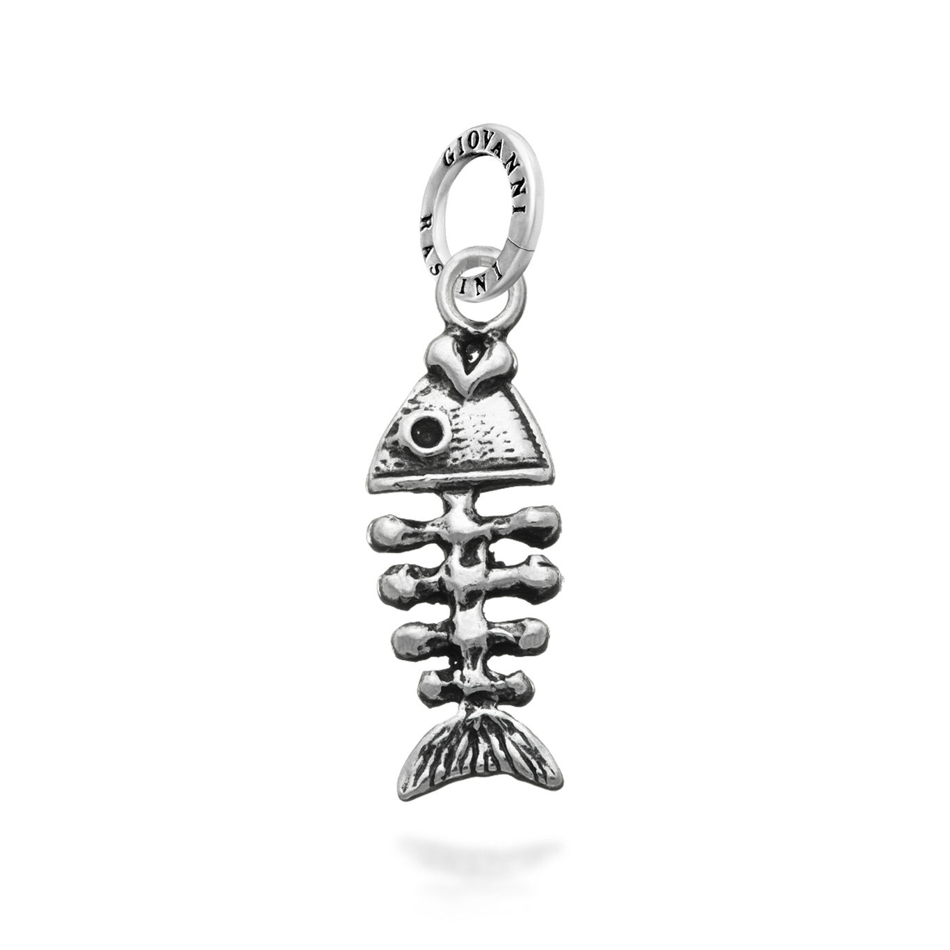 Fish Bone Charm, Charm in Sterling Silver_image number 0_Giovanni Raspini