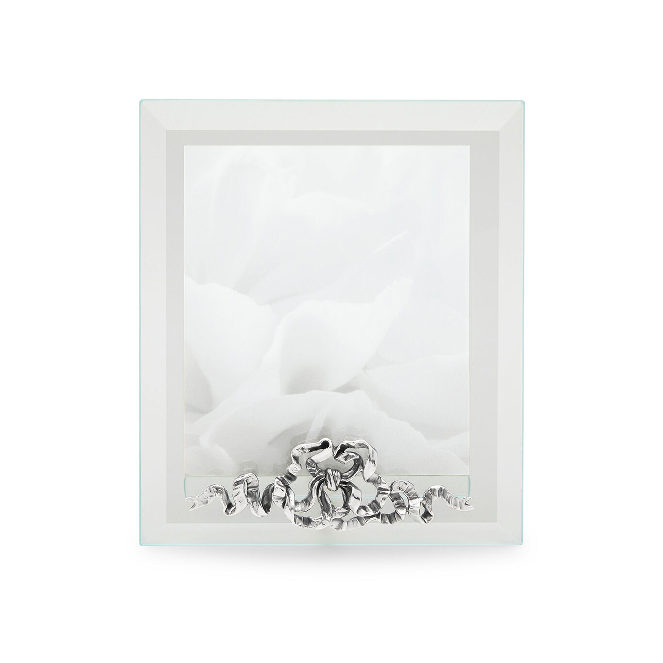 Bow Medium Light Frame, Bevelled glass and silver frame_image number 0_Giovanni Raspini
