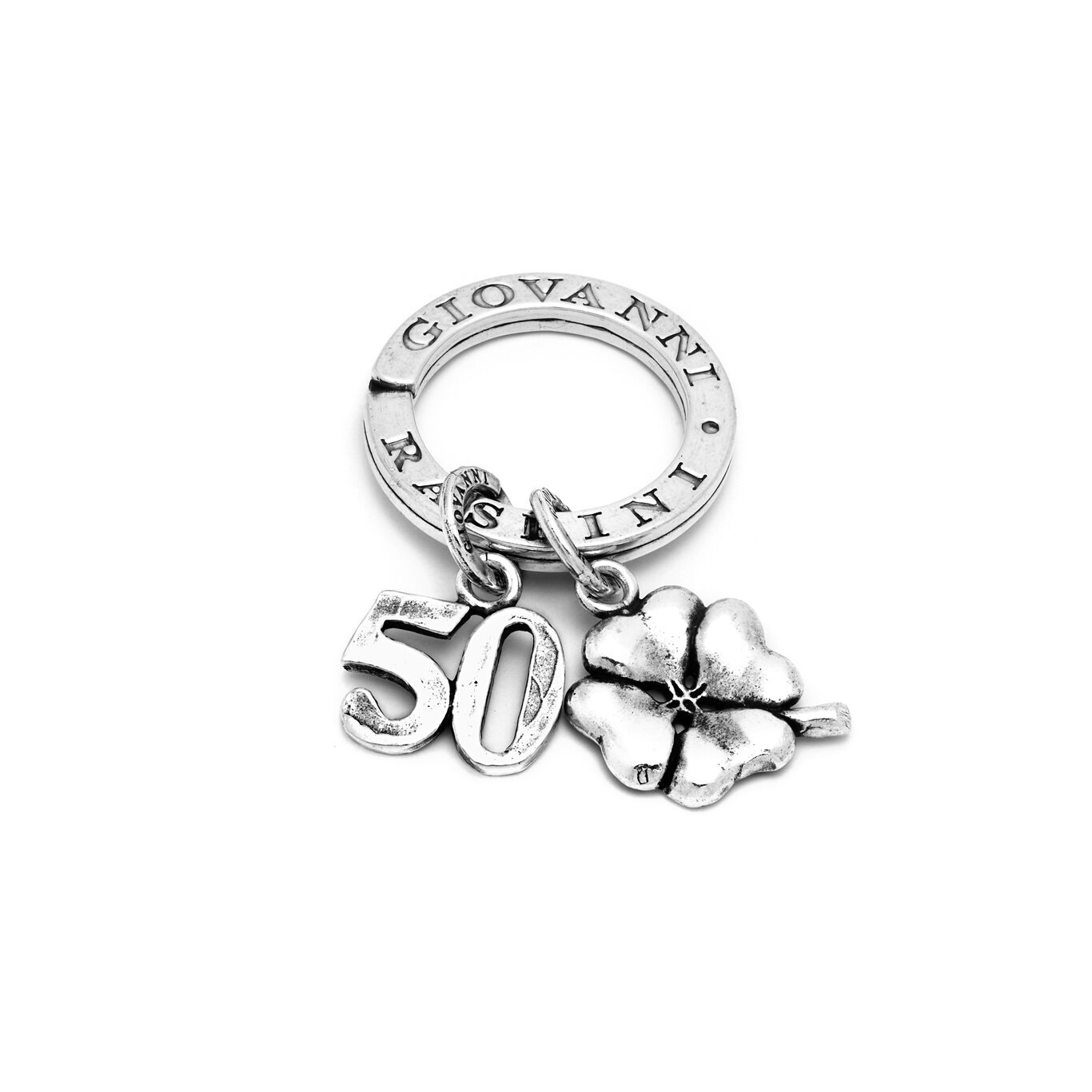 50 Key Ring, Key ring in Sterling Silver_image number 0_Giovanni Raspini