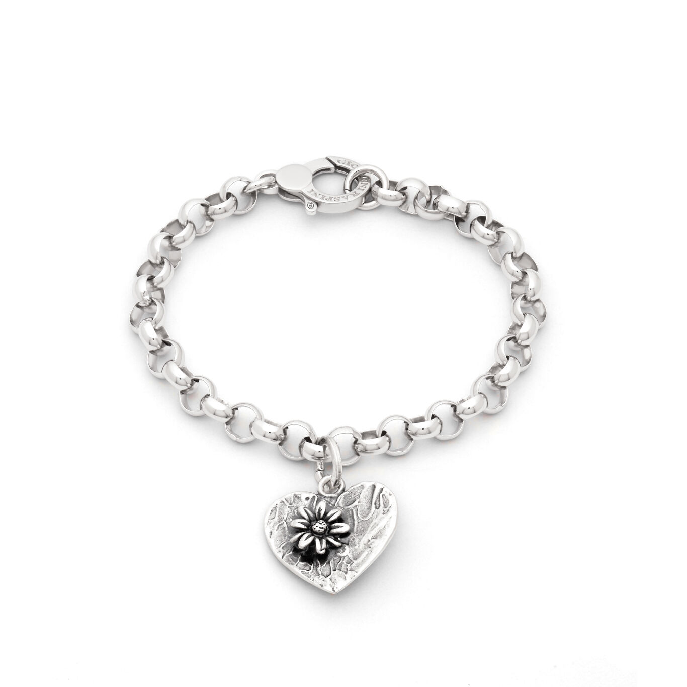 Pulsera Flor Coraz&oacute;n