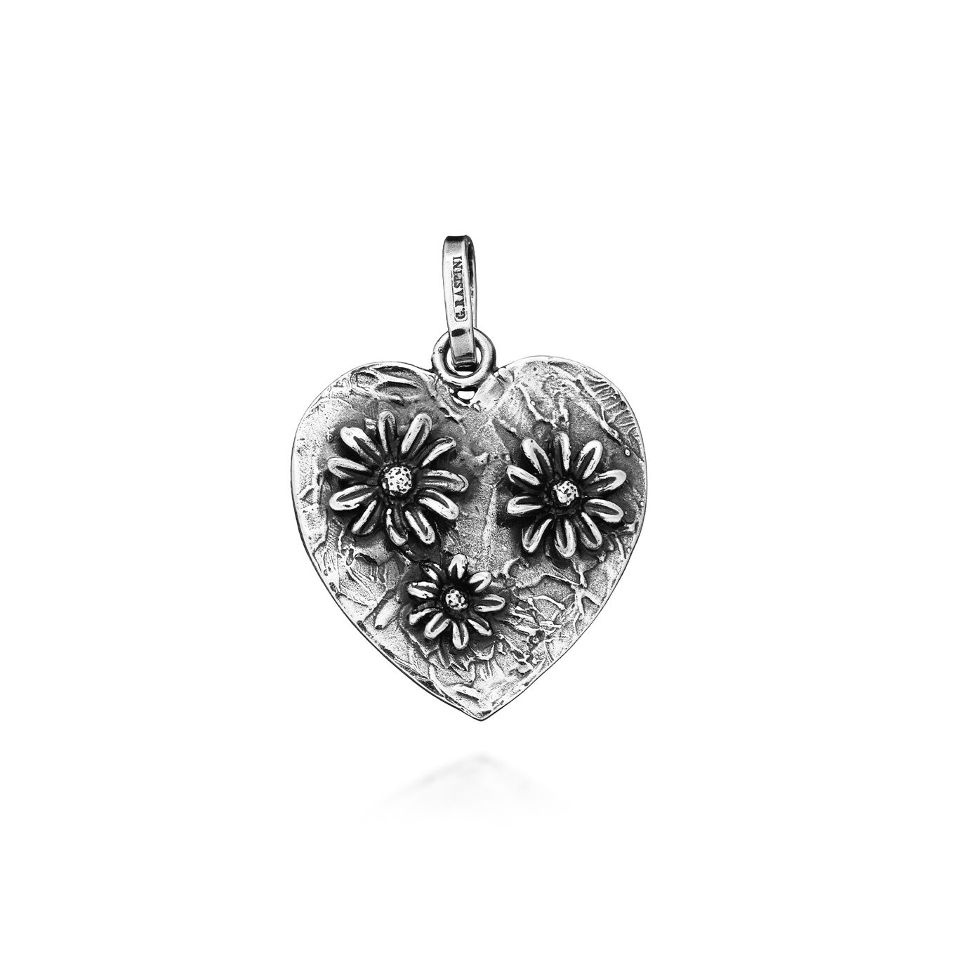 Flowers in the Heart Charm