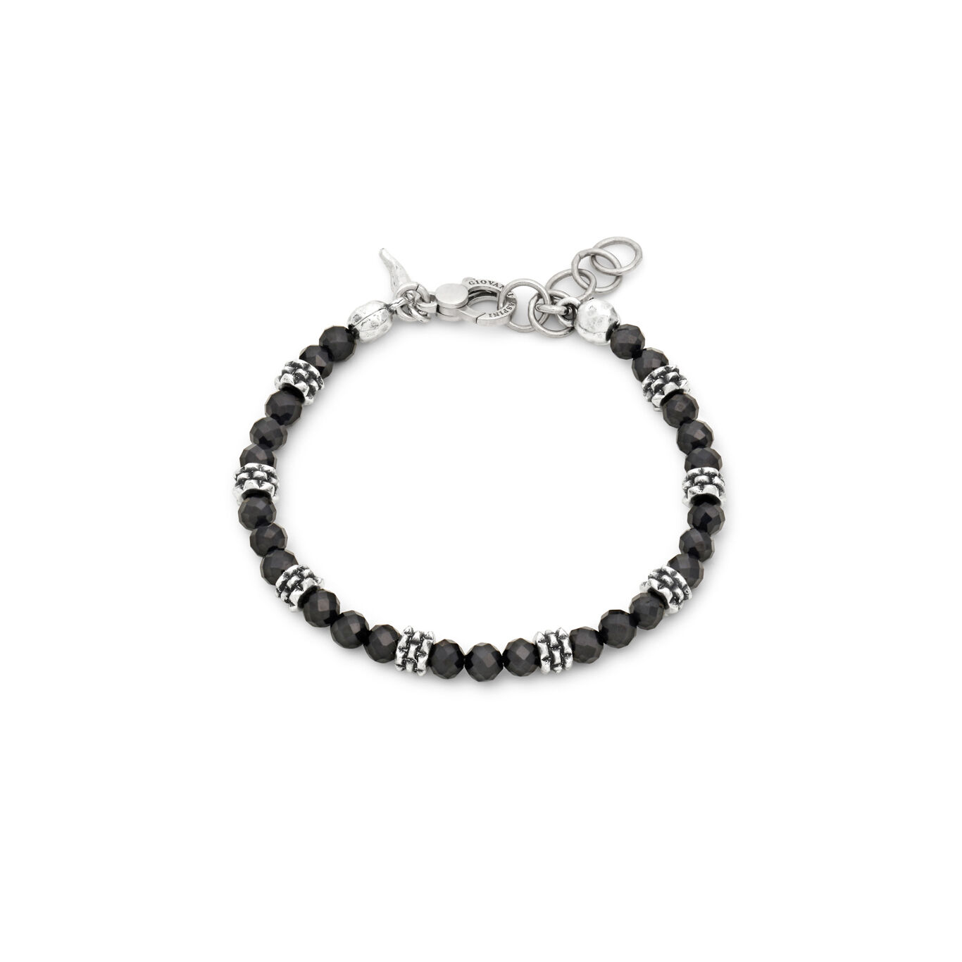 Armband Nieten Schwarzer Spinell