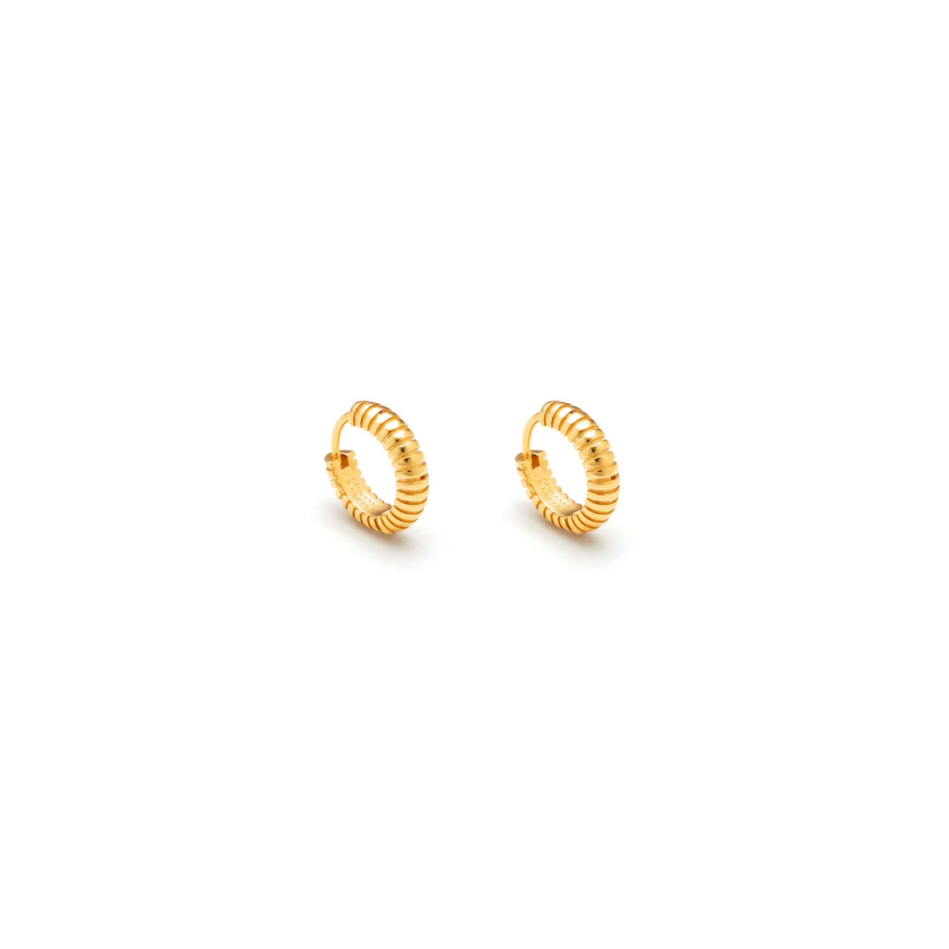 Huggie Striped Earrings image number 0