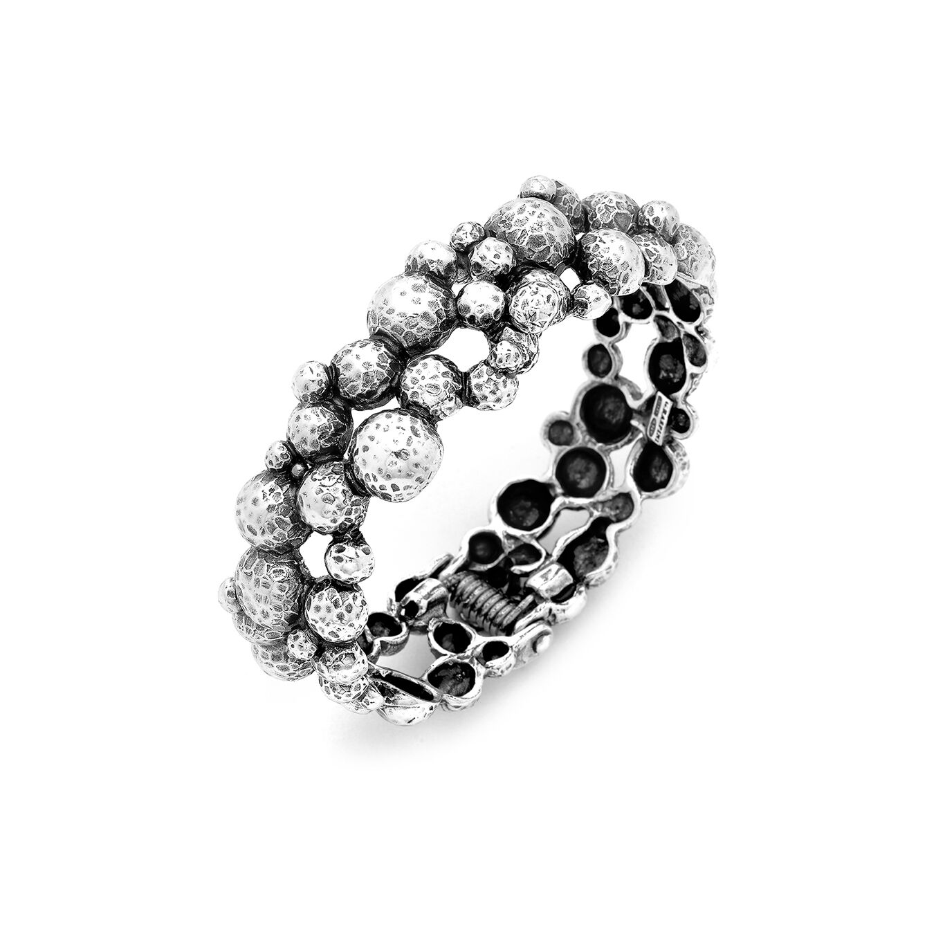 Bubbles Bangle, Bracelet in Sterling Silver_image number 0_Giovanni Raspini