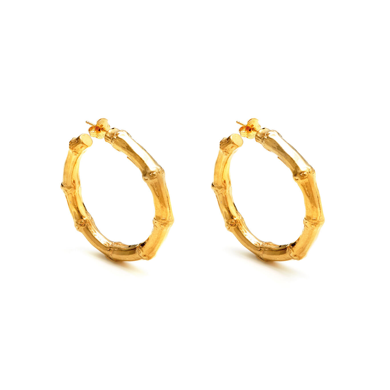 Bamboo Hoop Earrings