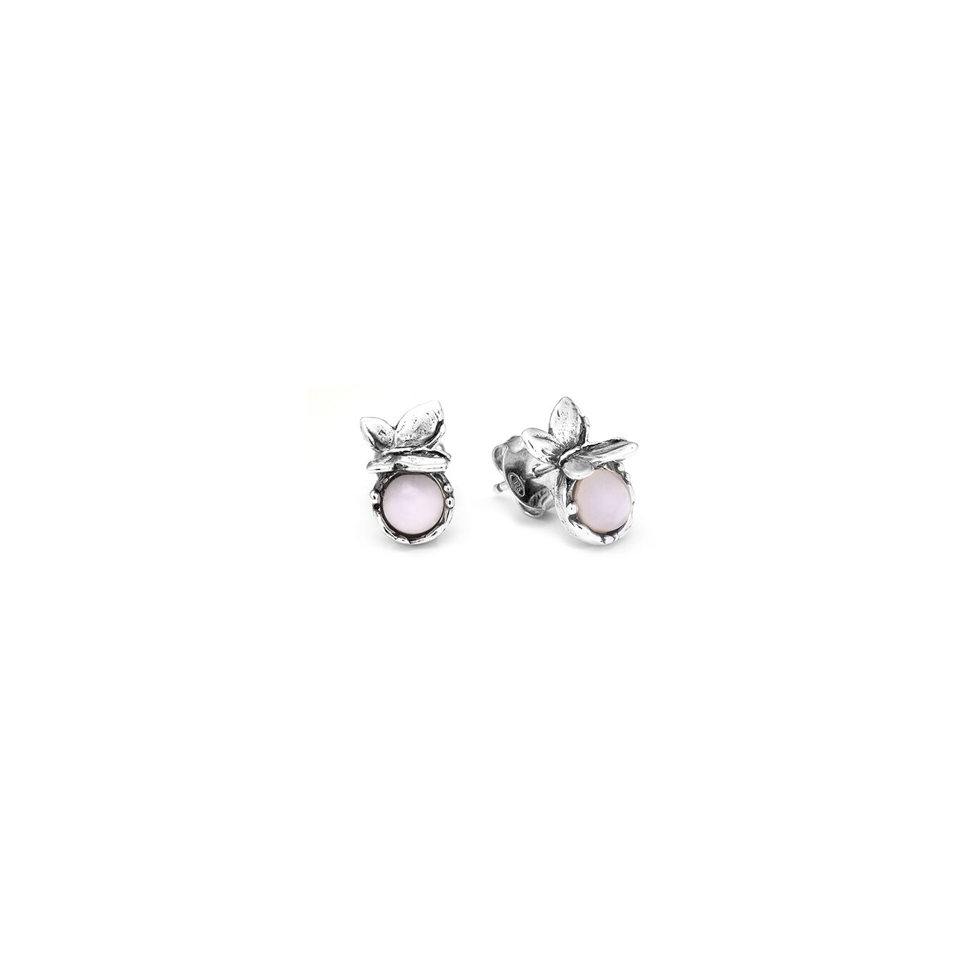 Pendientes Butterfly Peque&ntilde;os, Pendientes de Plata 925, n&aacute;car y cuarzo_image number 2_Giovanni Raspini