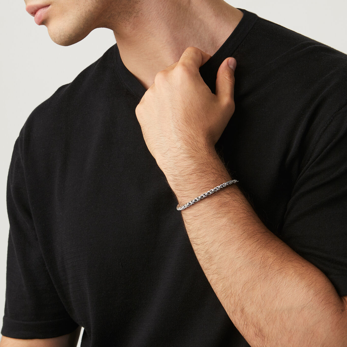 Bracciale Treccia, Bracciale in Argento 925_image number 1_Giovanni Raspini