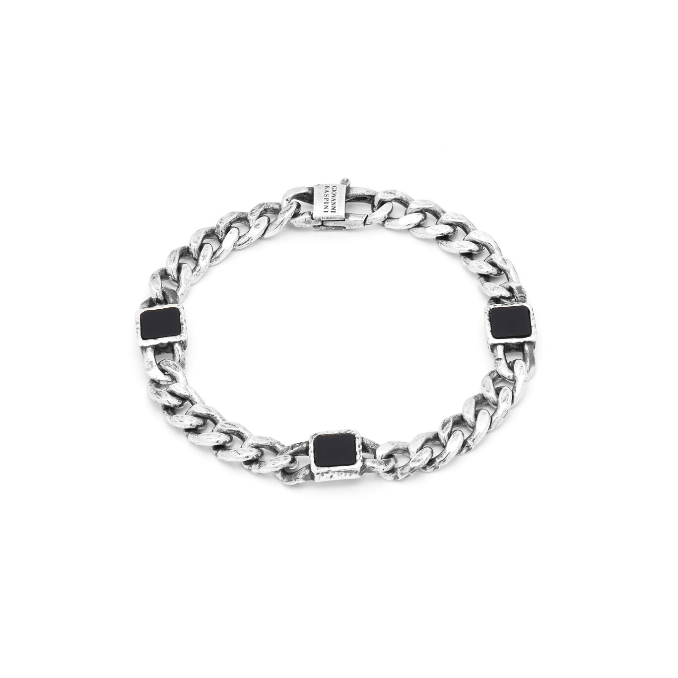 Onyx Curb Chain Bracelet