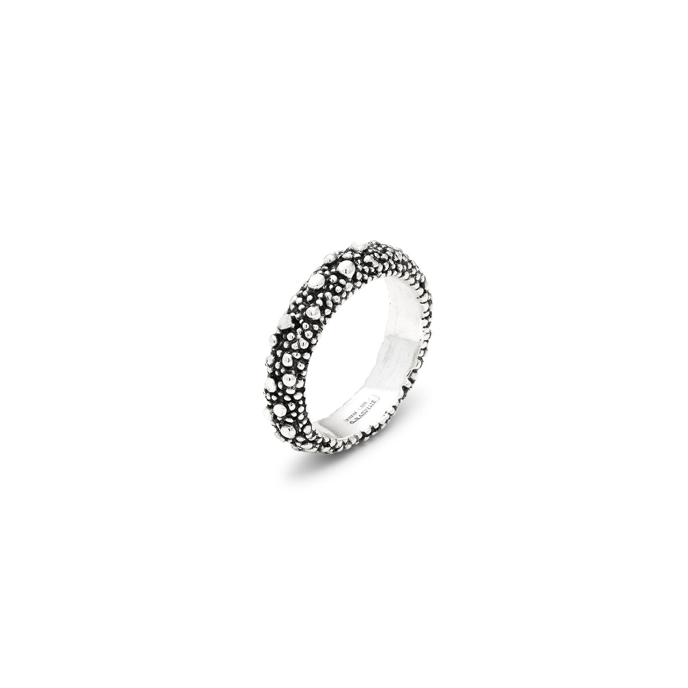 Petit Perlage Small Ring, Ring in Sterling Silver_image number 0_Giovanni Raspini