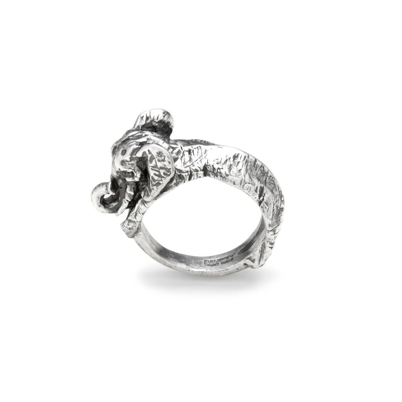 Elephant Ring, Ring in Sterling Silver_image number 2_Giovanni Raspini