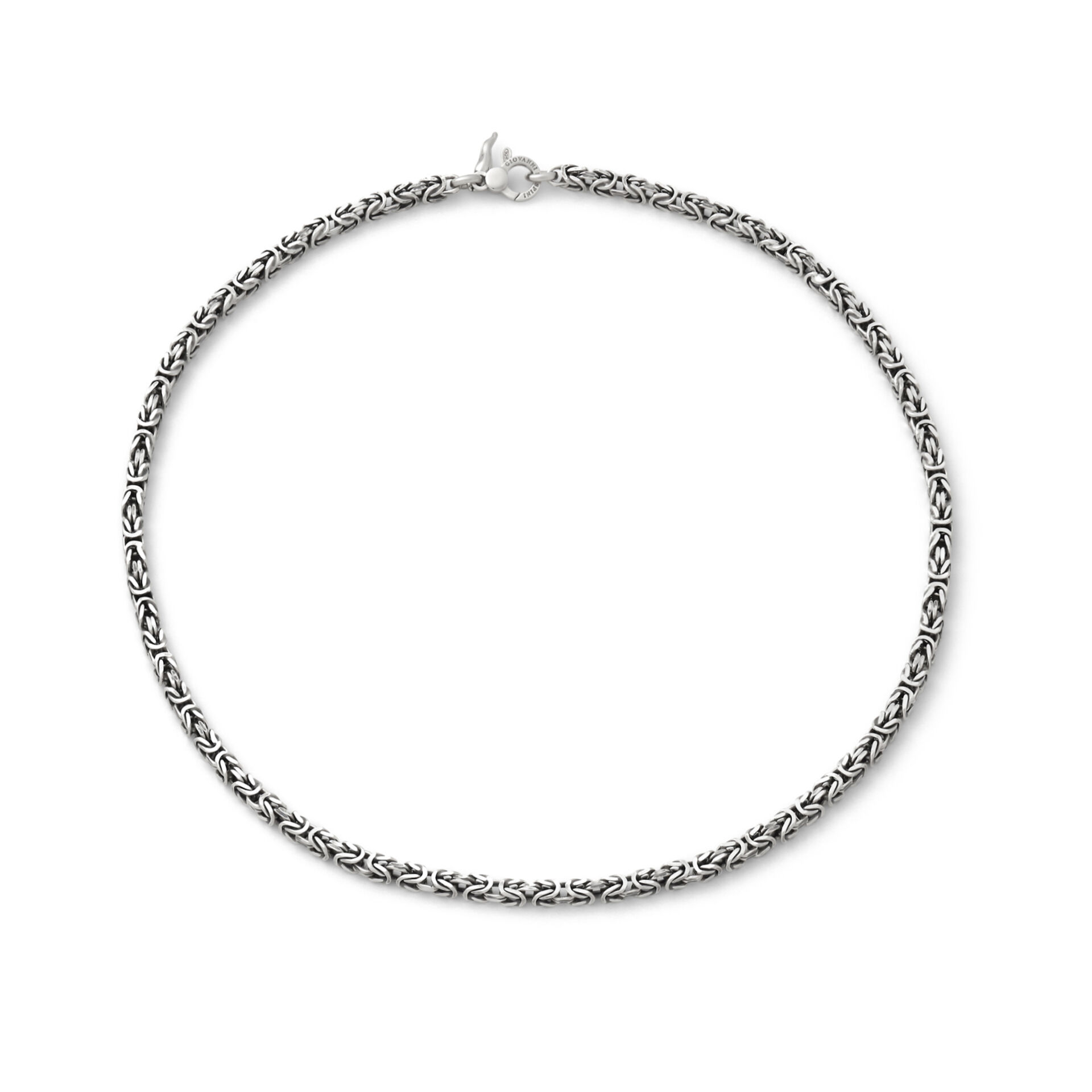 Square Byzantine Chain Small Necklace image number 0