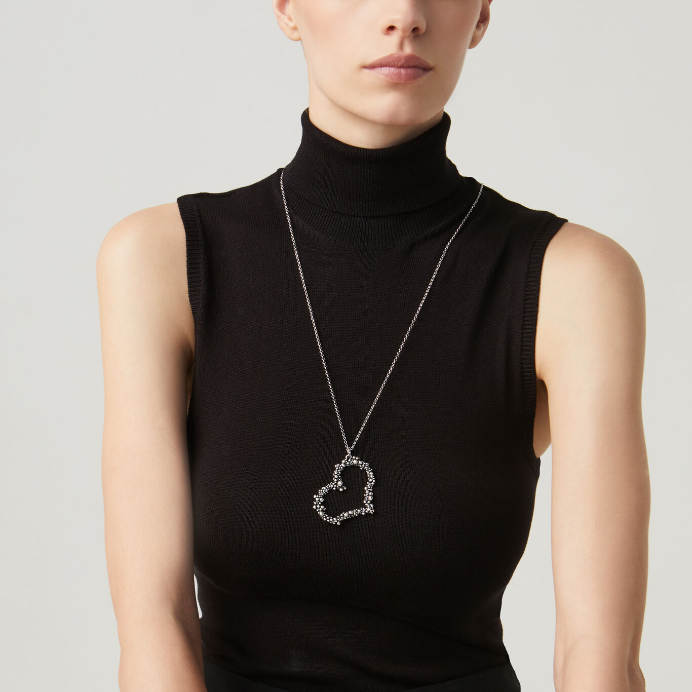 Pendente Cuore Perlage, Collana in Argento 925_image number 1_Giovanni Raspini