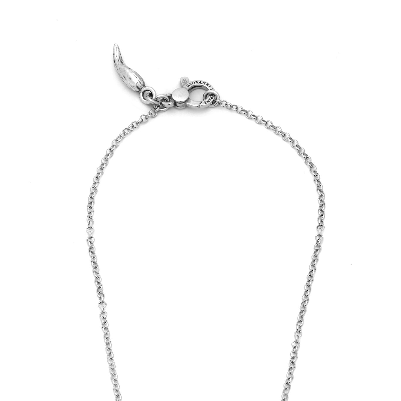 Collier Double C&oelig;ur, Collier en argent massif_image number 2_Giovanni Raspini