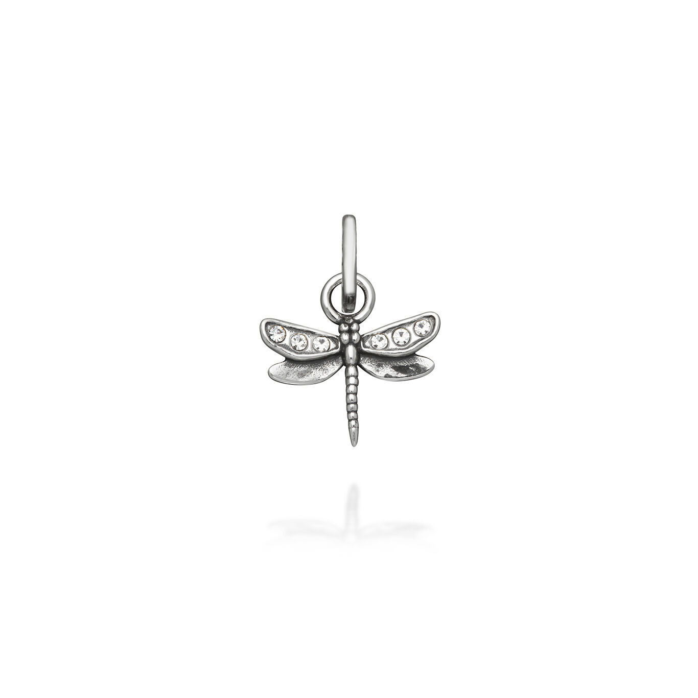 Mini Charm Libelle Crystal, Charm aus Silber 925 und Zirkone_image number 0_Giovanni Raspini
