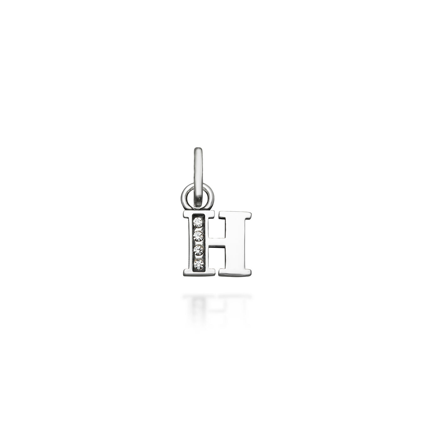 Mini Charm &bdquo;H&ldquo; Crystal
