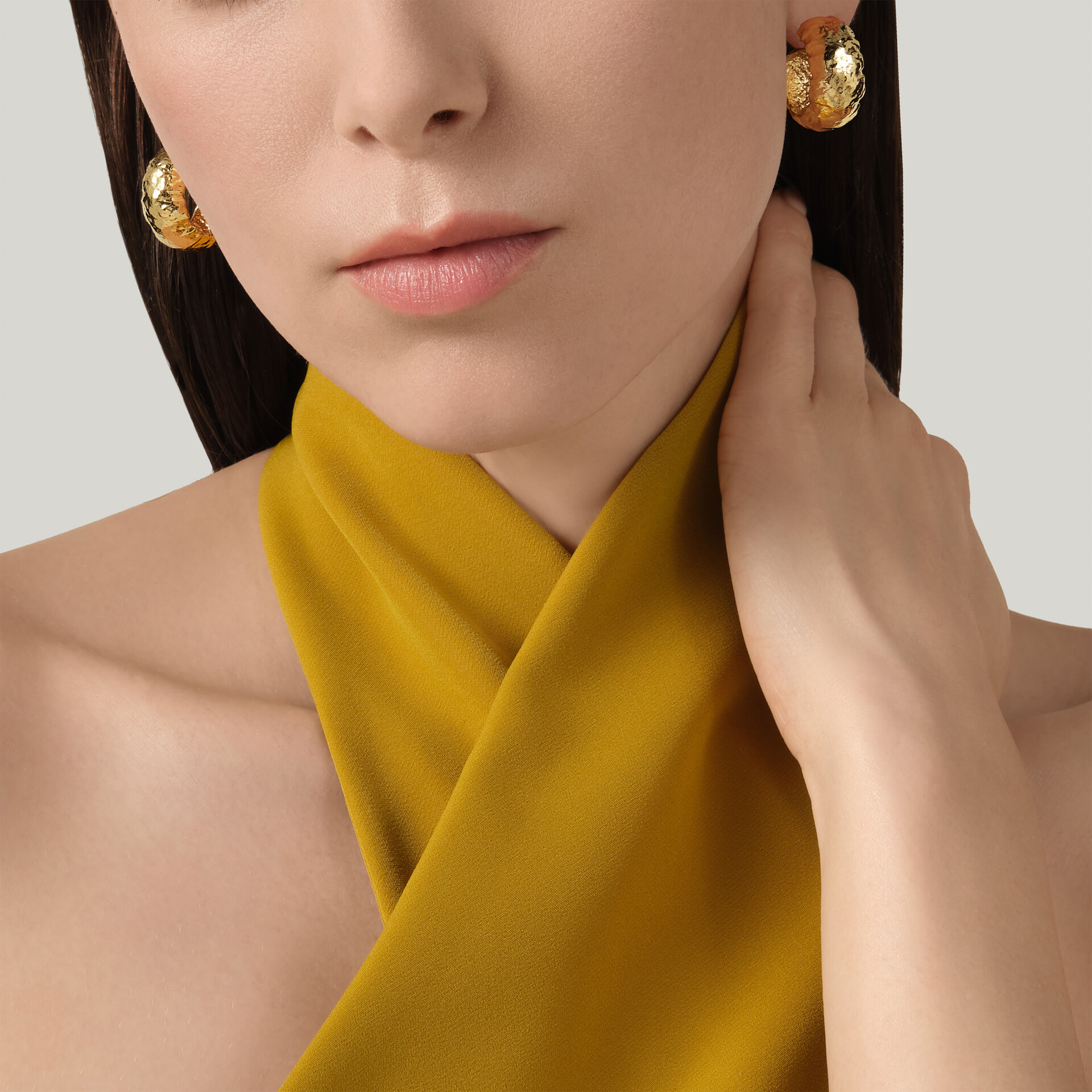 Sand Hoop Earrings image number 1