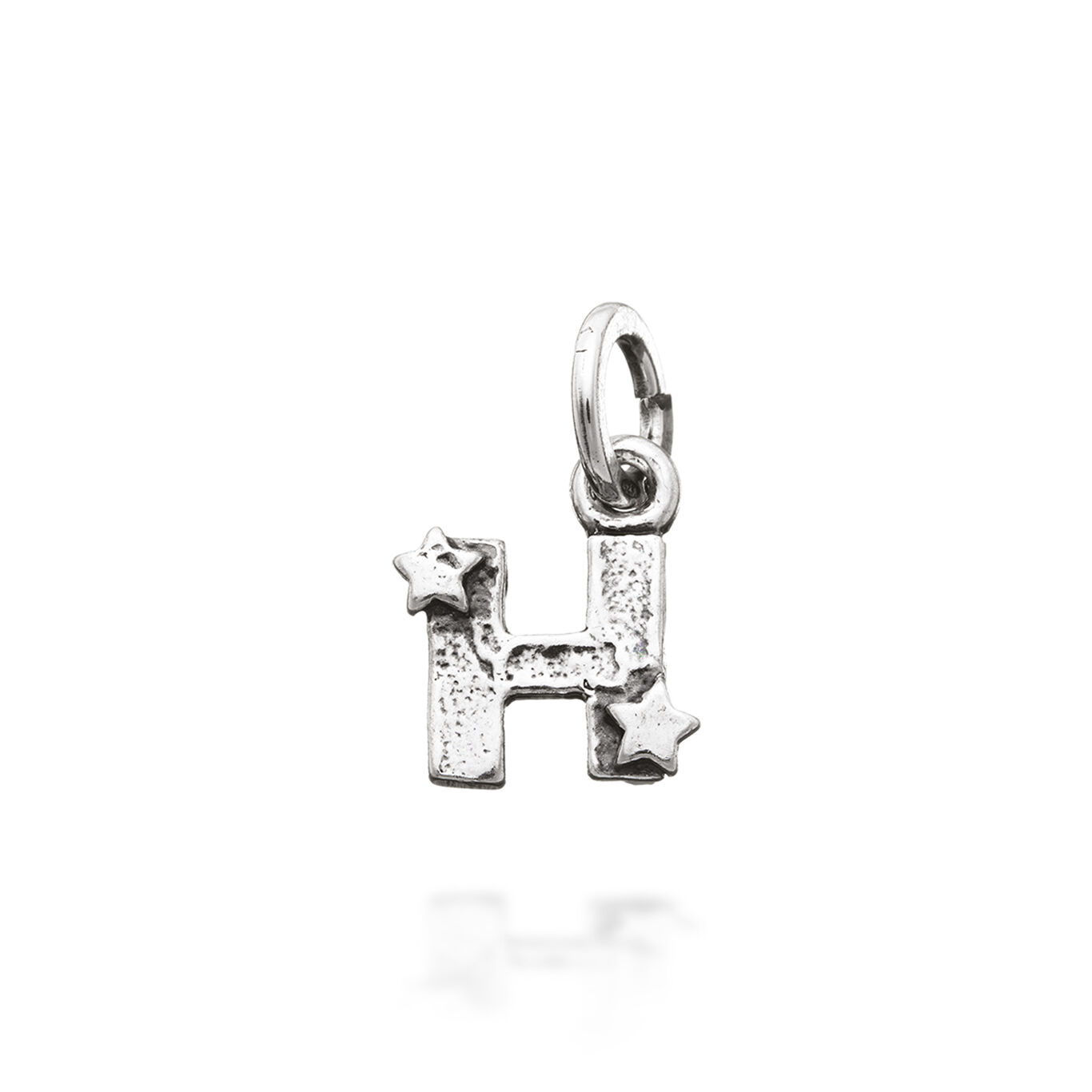 Charm "H" con stelle