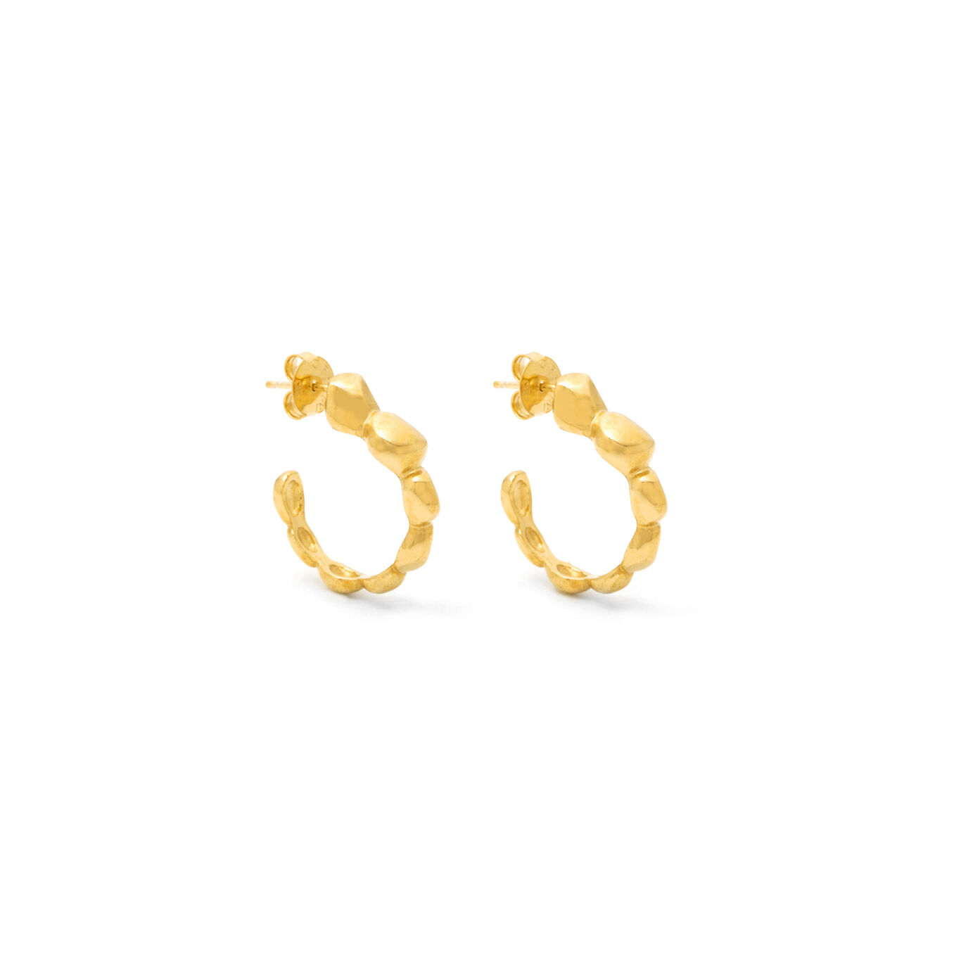 Riviera Hoop Earrings, Hoop Earrings in gold-plated Sterling Silver_image number 0_Giovanni Raspini