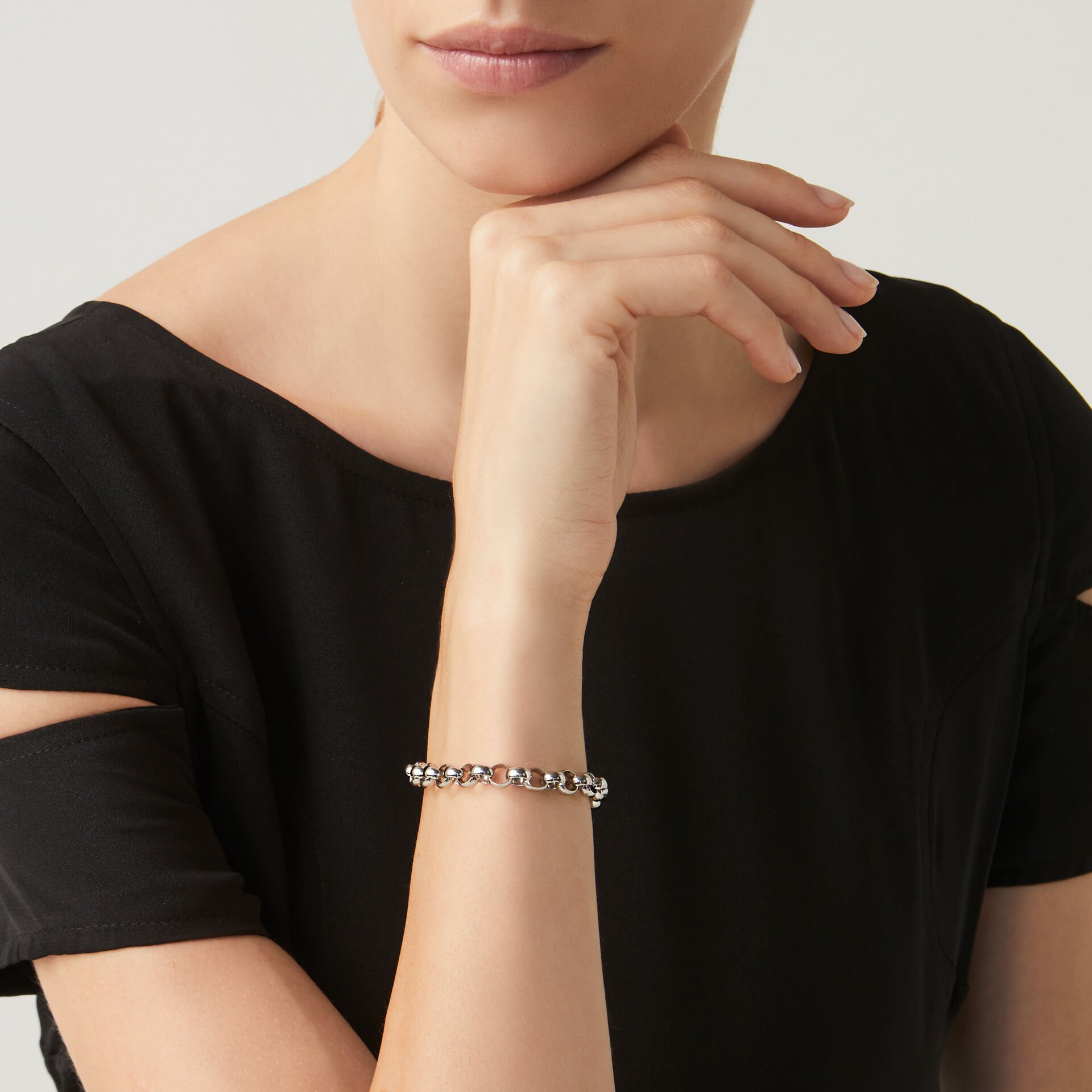 Bracelet mailles jaseron image number 1