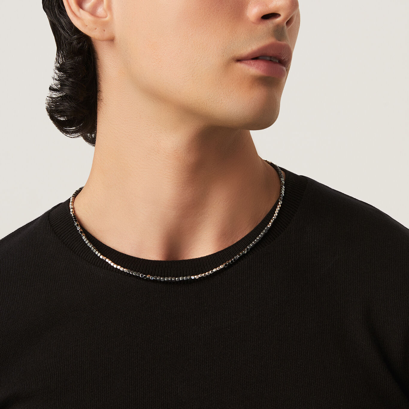 Collier Collection De D&eacute;s Gris