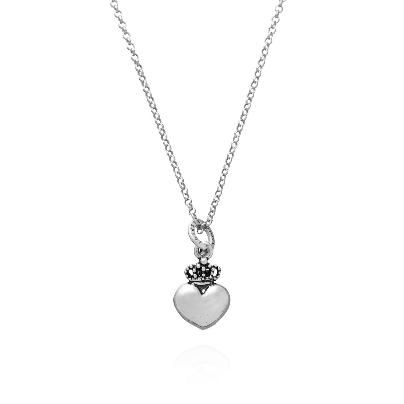 Collar de coraz&oacute;n con corona