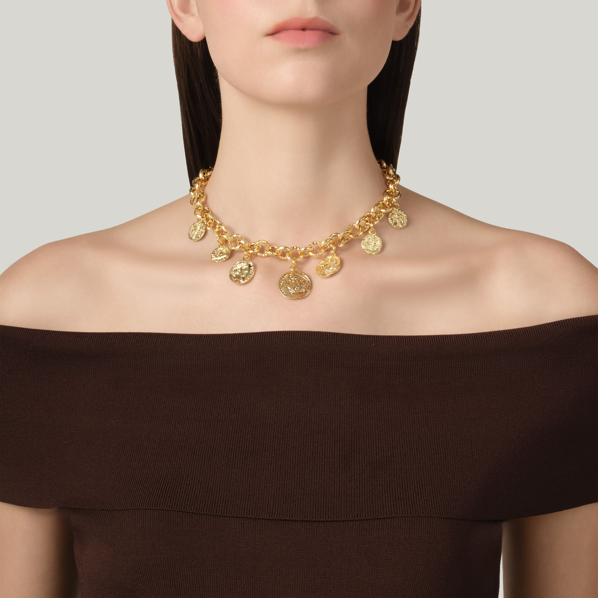 Pueblo Coins Necklace image number 1