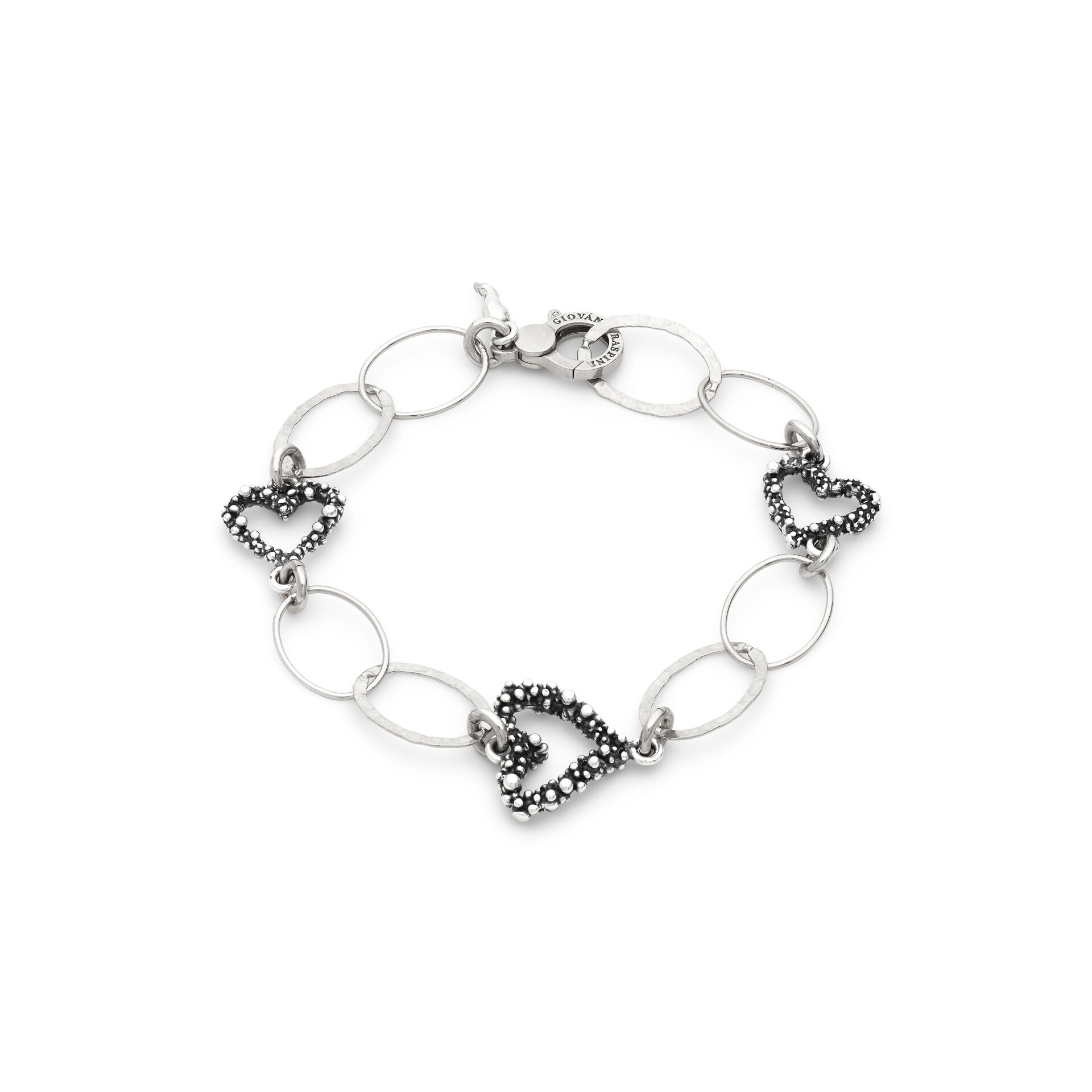 Pulsera Corazones y Cadena image number 0