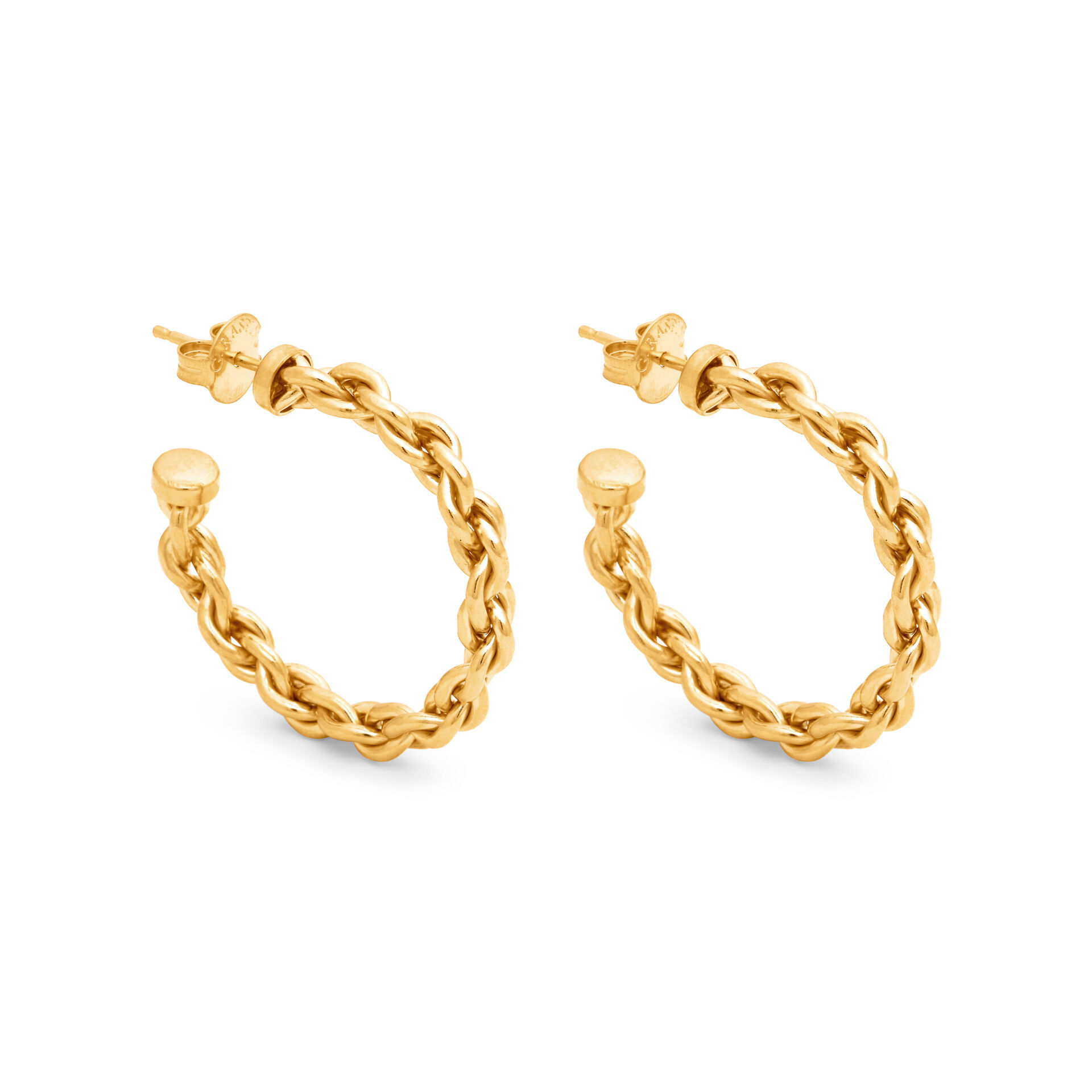 Chain Medium Hoop Earrings image number 0