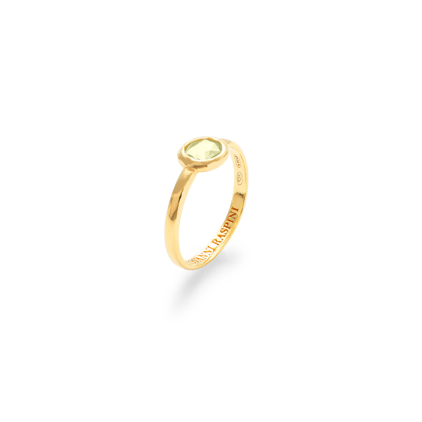 Lime Green Small Loop Ring