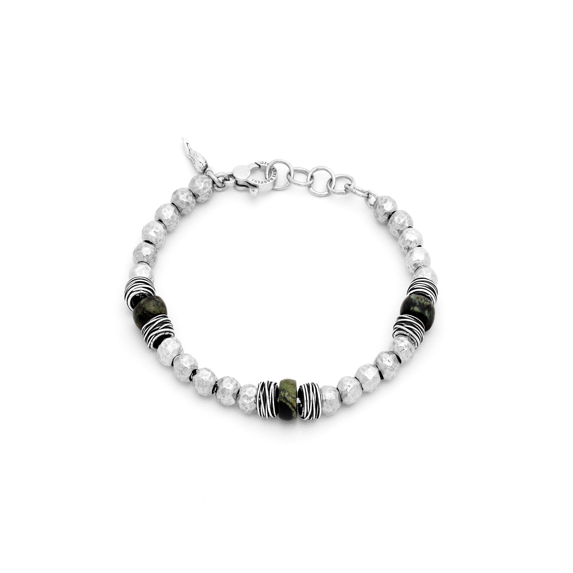 Armband Kugeln Jaspis Unf F&auml;den image number 0
