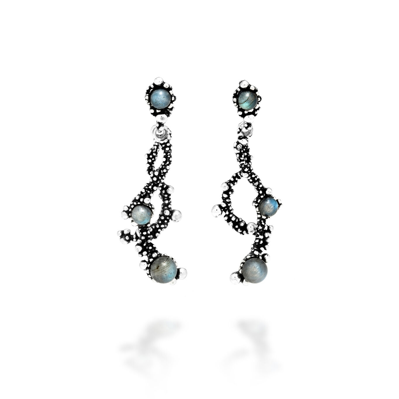 Orecchini Via Lattea, Orecchini in Argento 925 e labradorite_image number 0_Giovanni Raspini