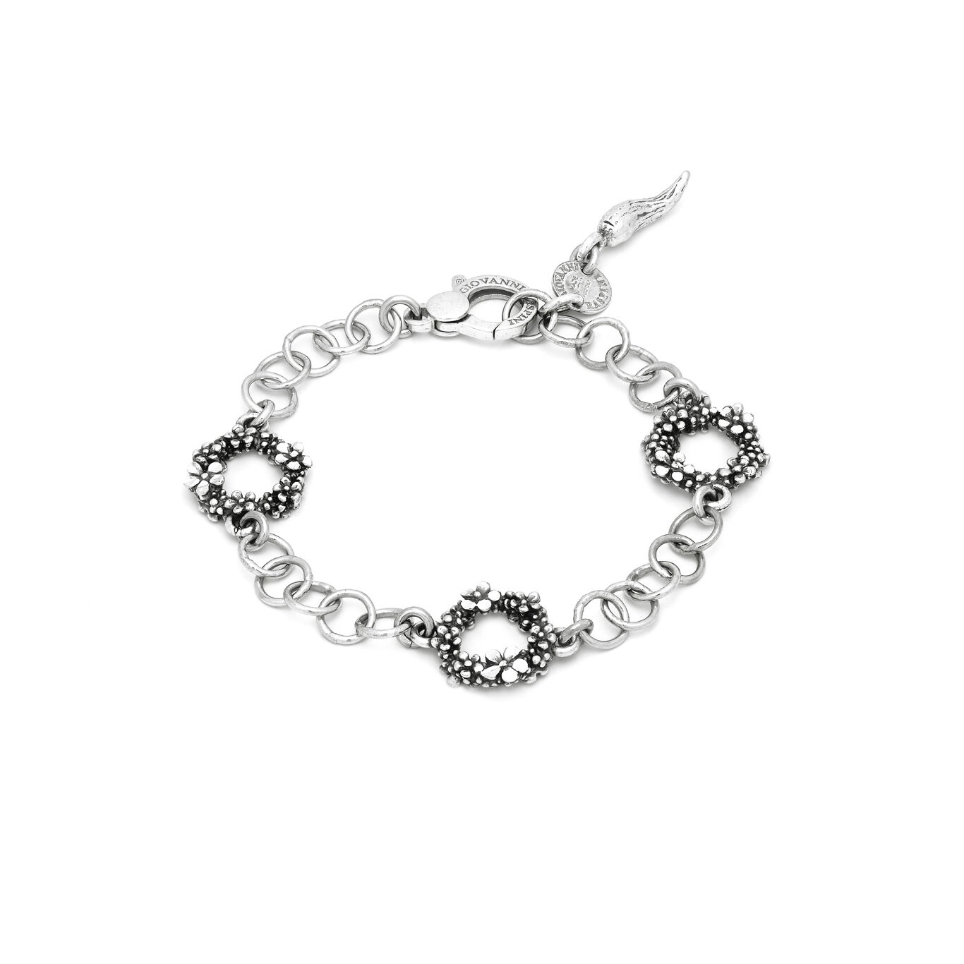 Wildflowers Small Bracelet, Bracelet in Sterling Silver_image number 0_Giovanni Raspini