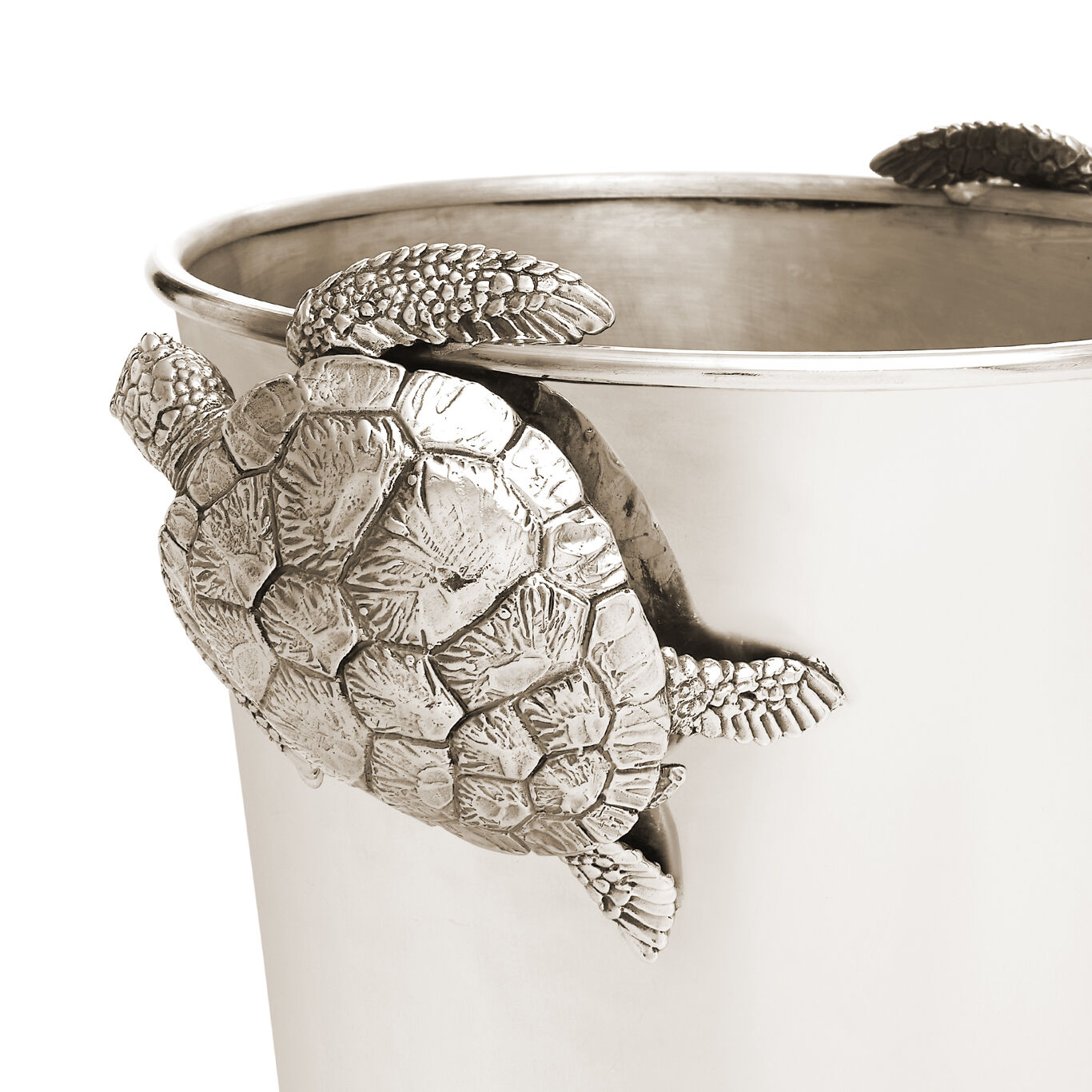 Seau Champagne Tortues De Mer, Seau &agrave; Champagne en bronzobianco_image number 2_Giovanni Raspini