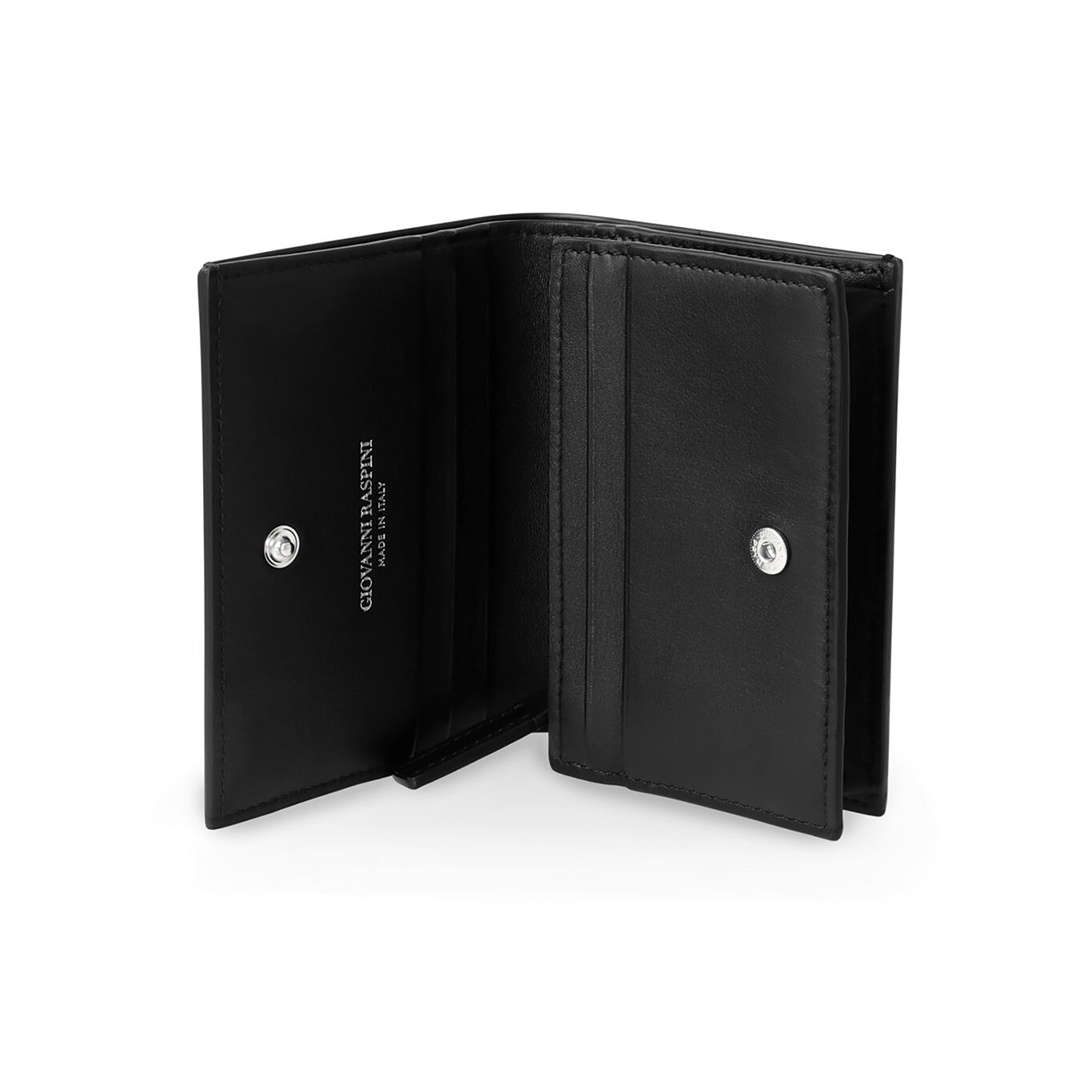 Smooth Leather Inside Pocket Zip Wallet with zip closure, Leather wallet with iconic sterling silver decoration_image number 1_Giovanni Raspini
