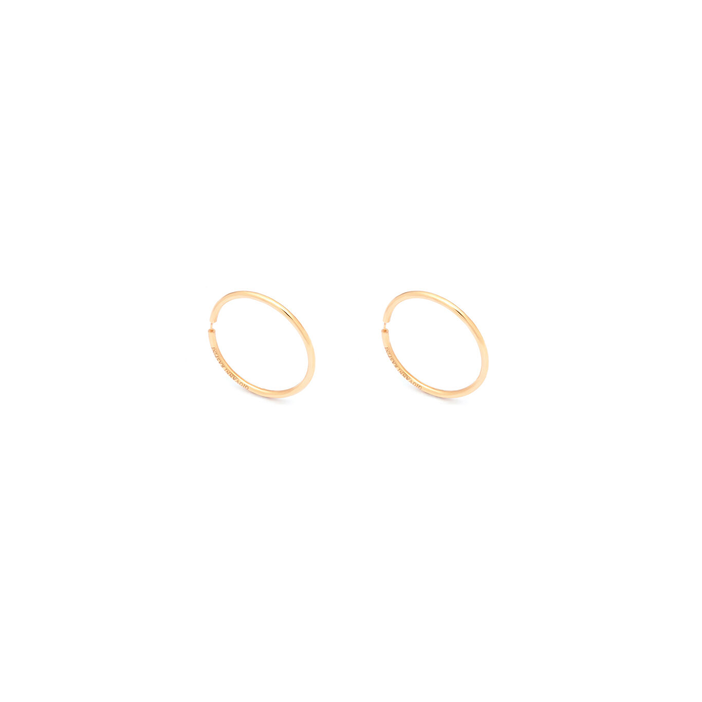 Invisible Earrings, Hoop Earrings in gold-plated Sterling Silver_image number 0_Giovanni Raspini