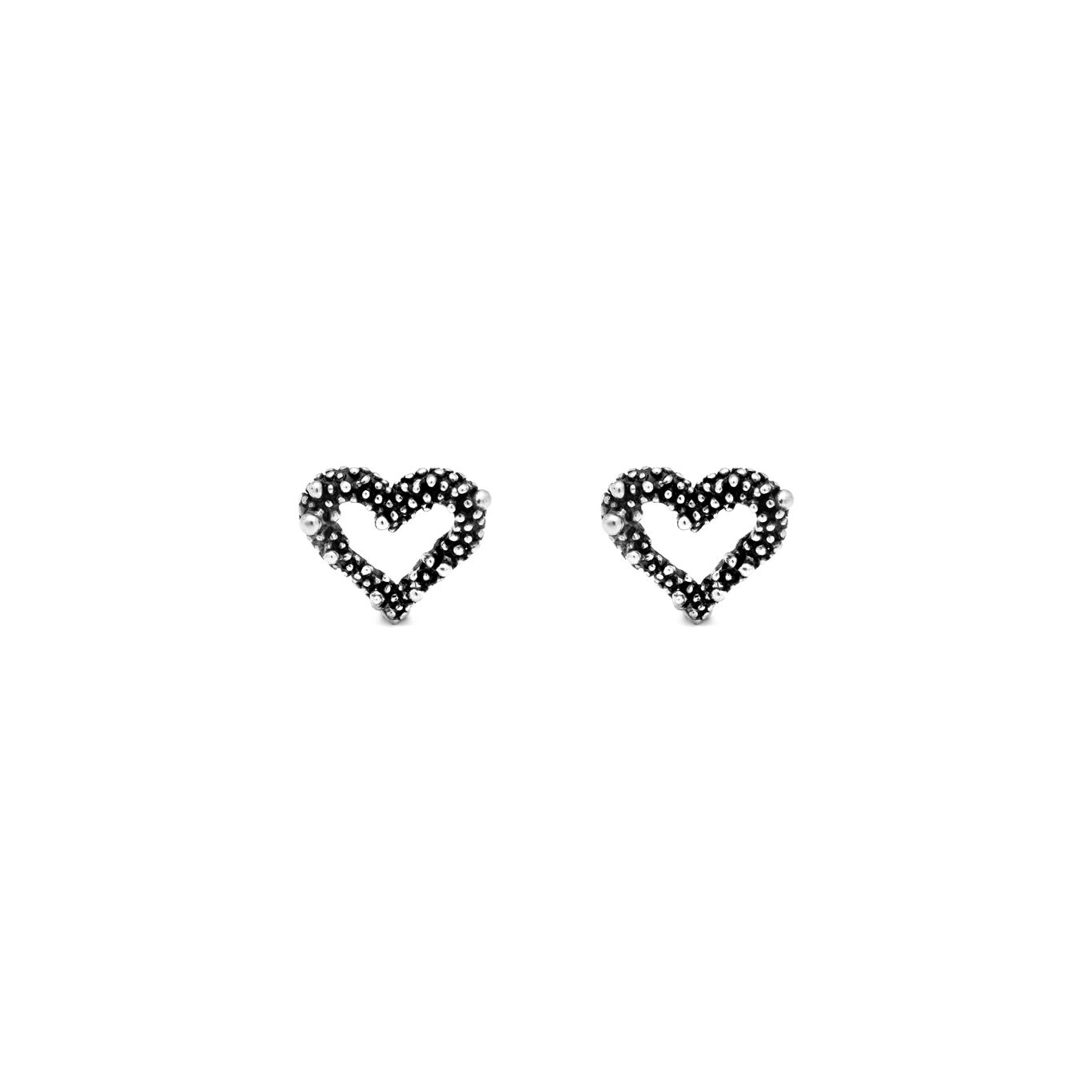 Boucles d'oreilles Cœur Perlage