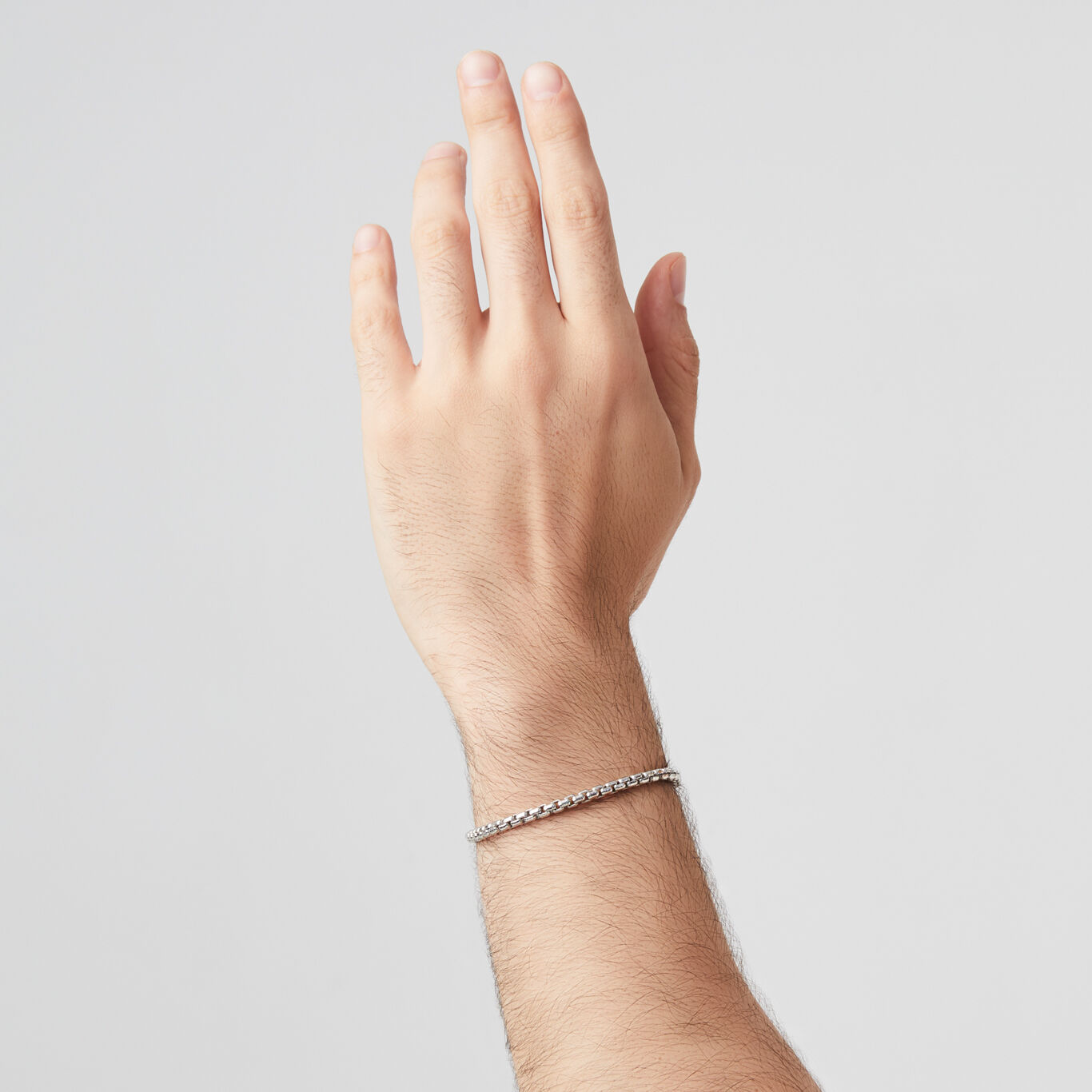 Box Chain Mini Bracelet, Bracelet in Sterling Silver_image number 1_Giovanni Raspini